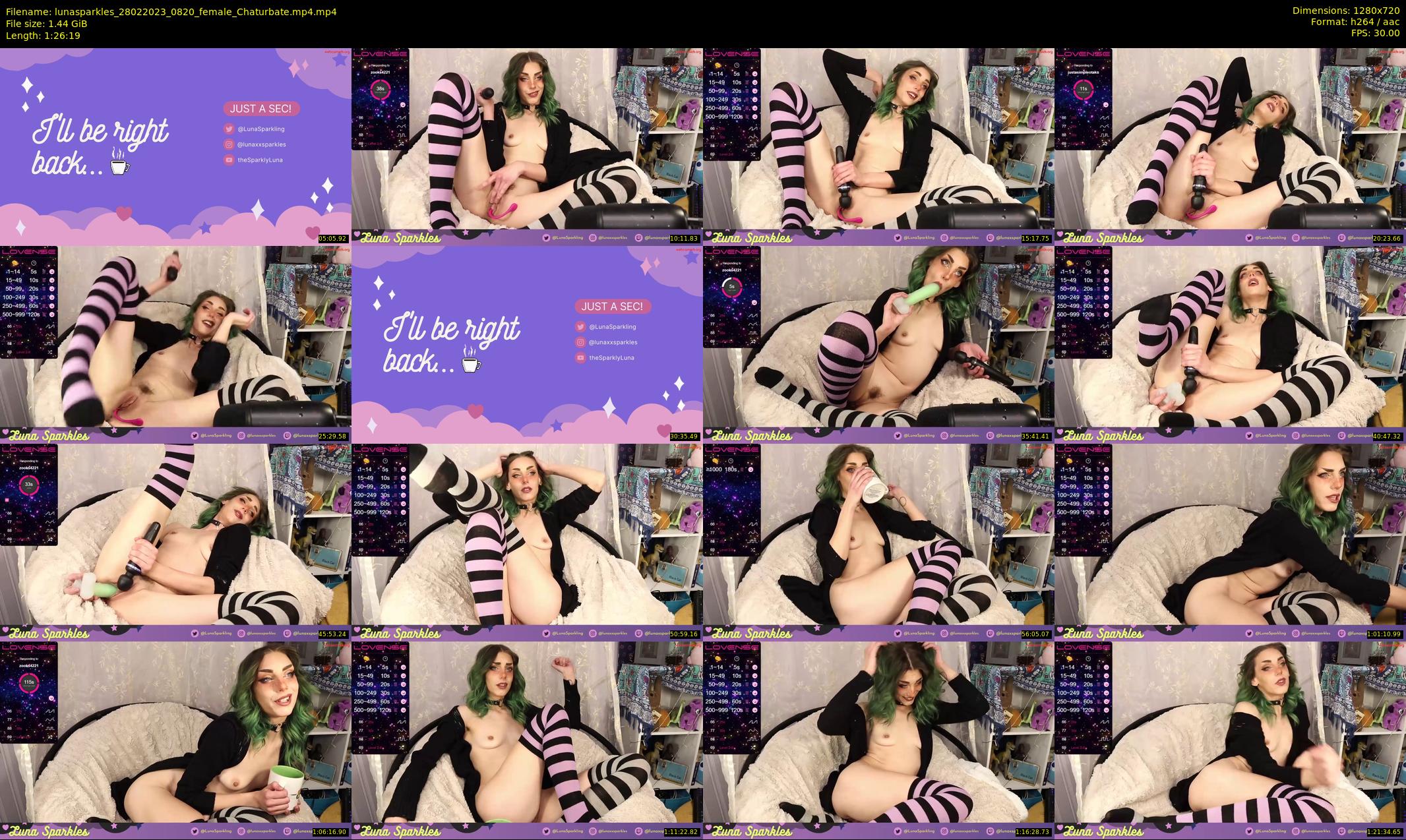 lunasparkles — 87 minute Chaturbate female cam show recording, 720p, Feb 28, 2023
