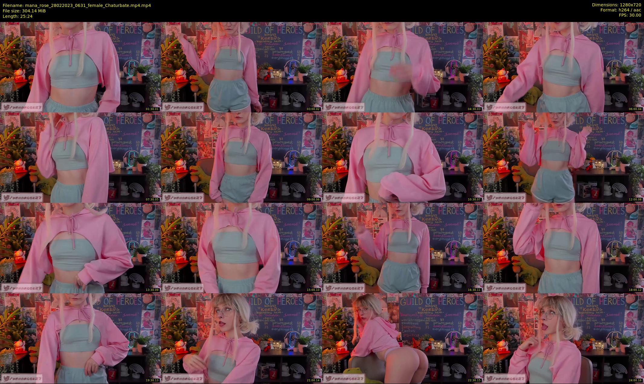 mana_rose — 26 minute Chaturbate female cam show recording, 720p, Feb 28, 2023