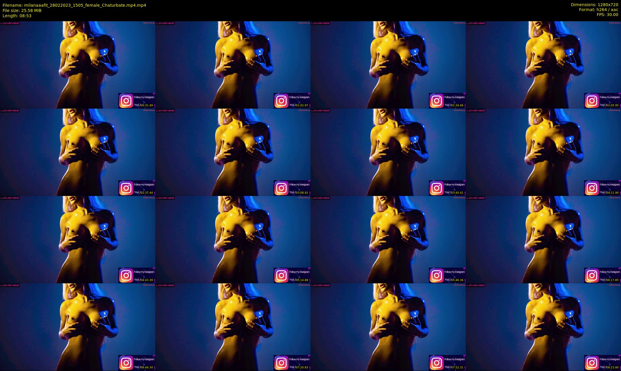 milanaaafit — 9 minute Chaturbate couple cam show recording, 720p, Feb 28, 2023