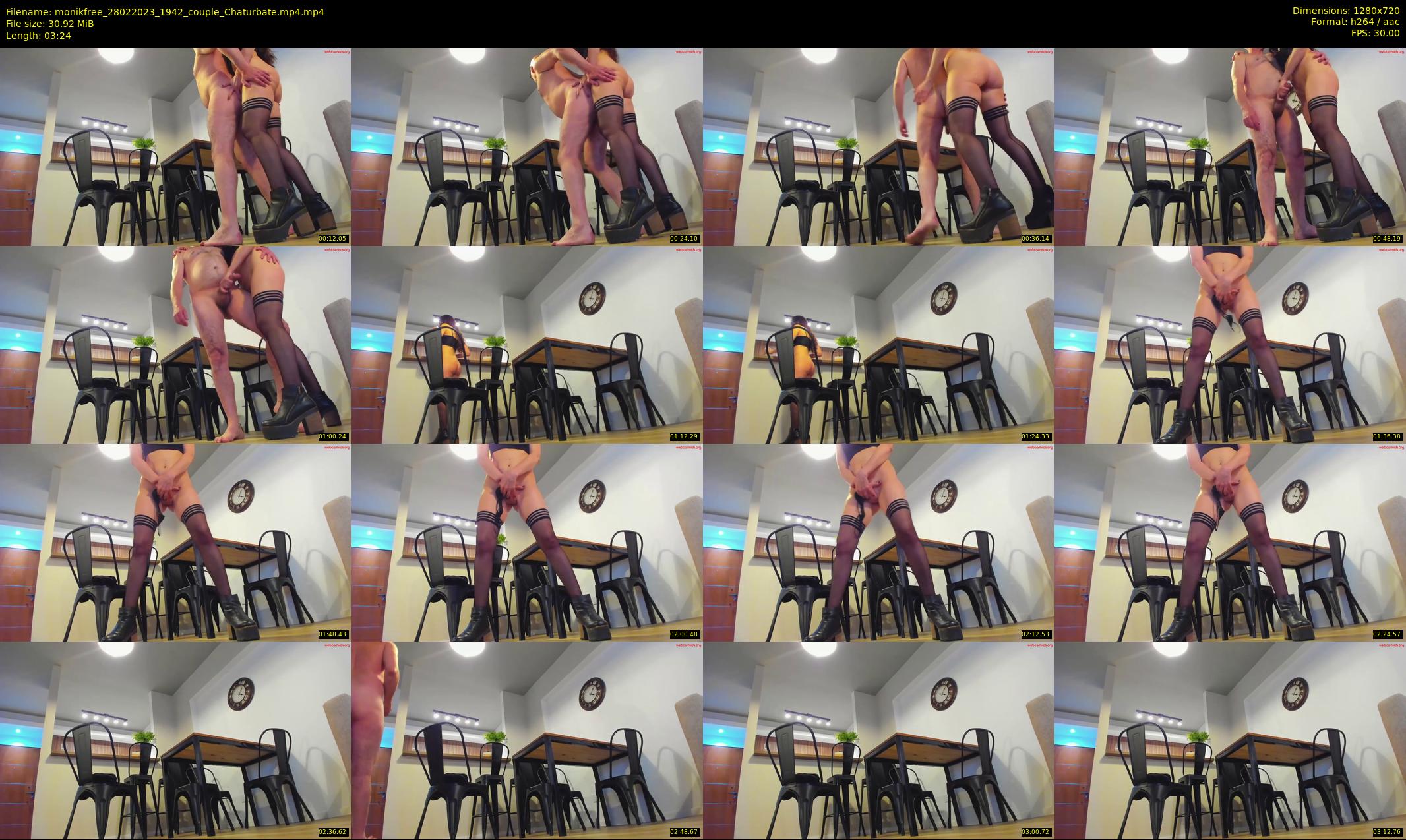 monikfree — 4 minute Chaturbate couple cam show recording, 720p, Feb 28, 2023