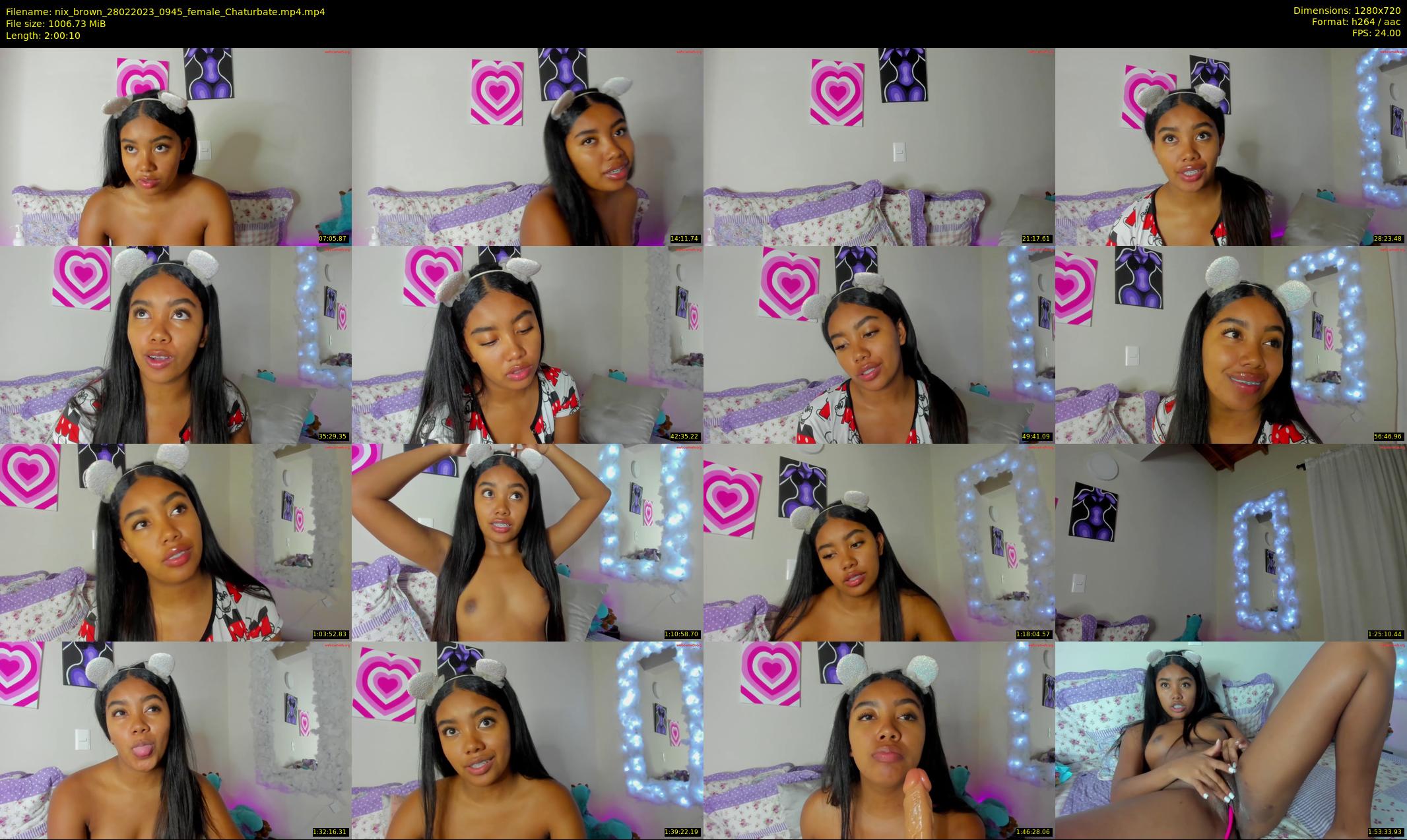 nix_brown — 121 minute Chaturbate female cam show recording, 720p, Feb 28, 2023