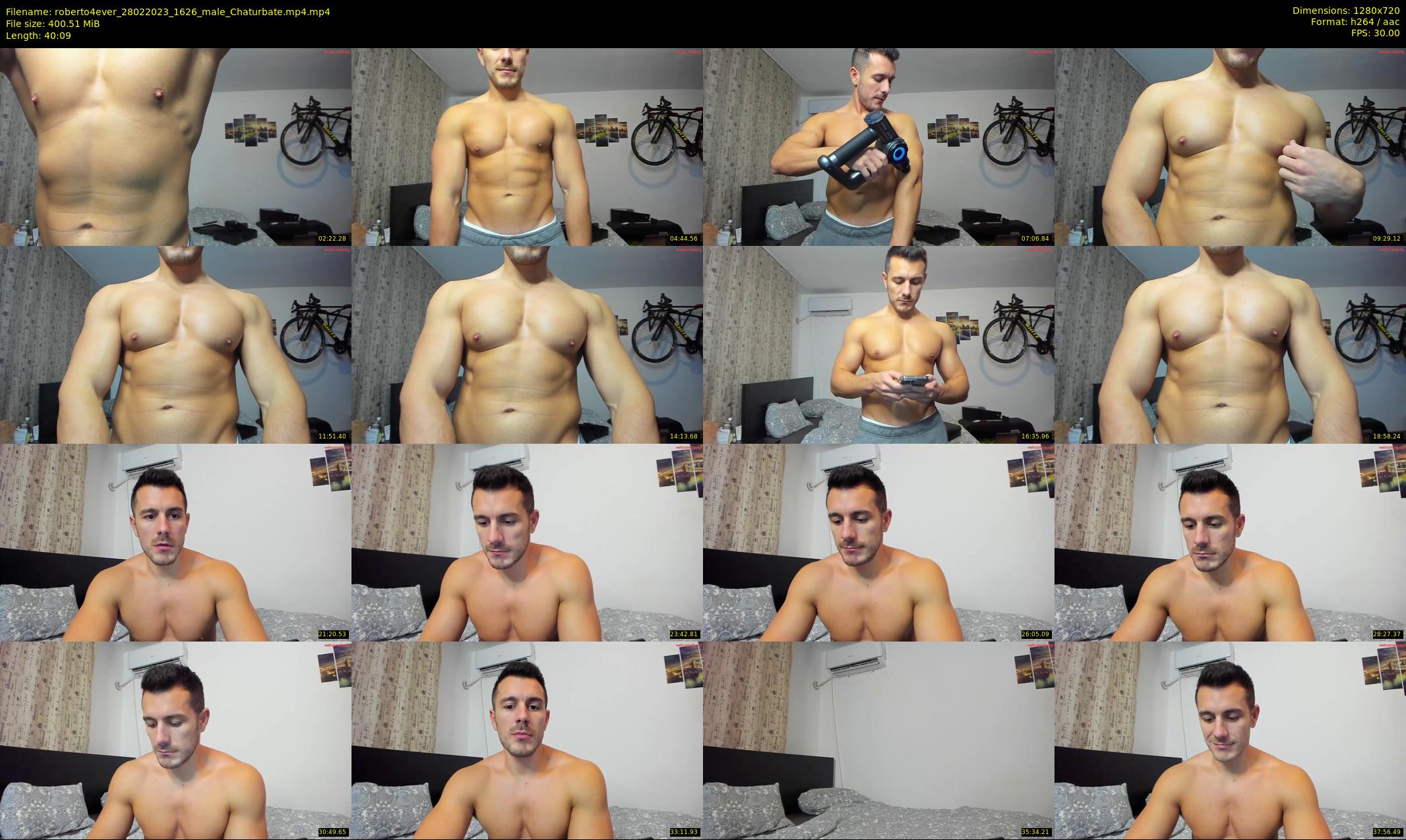roberto4ever — 41 minute Chaturbate male cam show recording, 720p, Feb 28, 2023