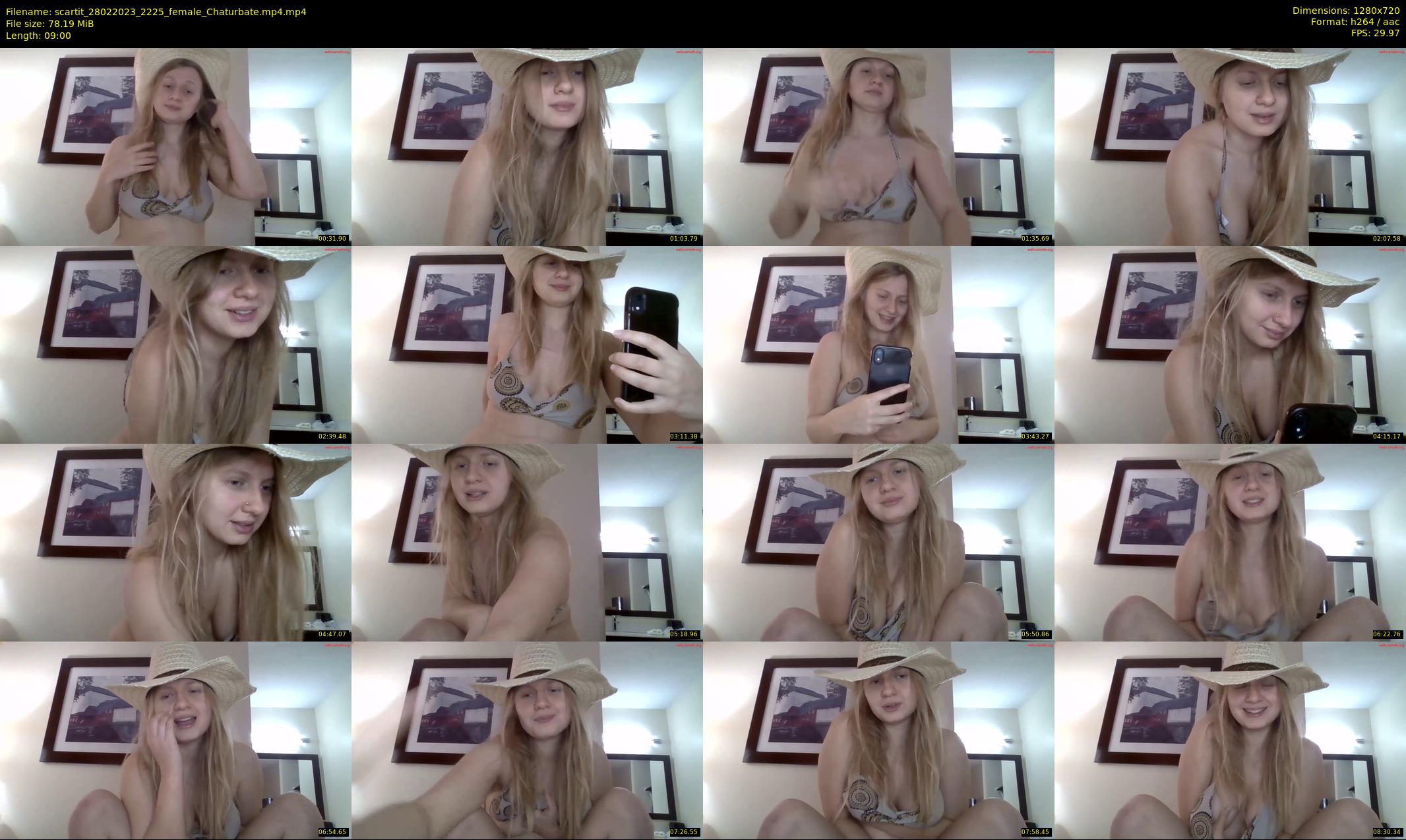 scartit — 9 minute Chaturbate female cam show recording, 720p, Feb 28, 2023