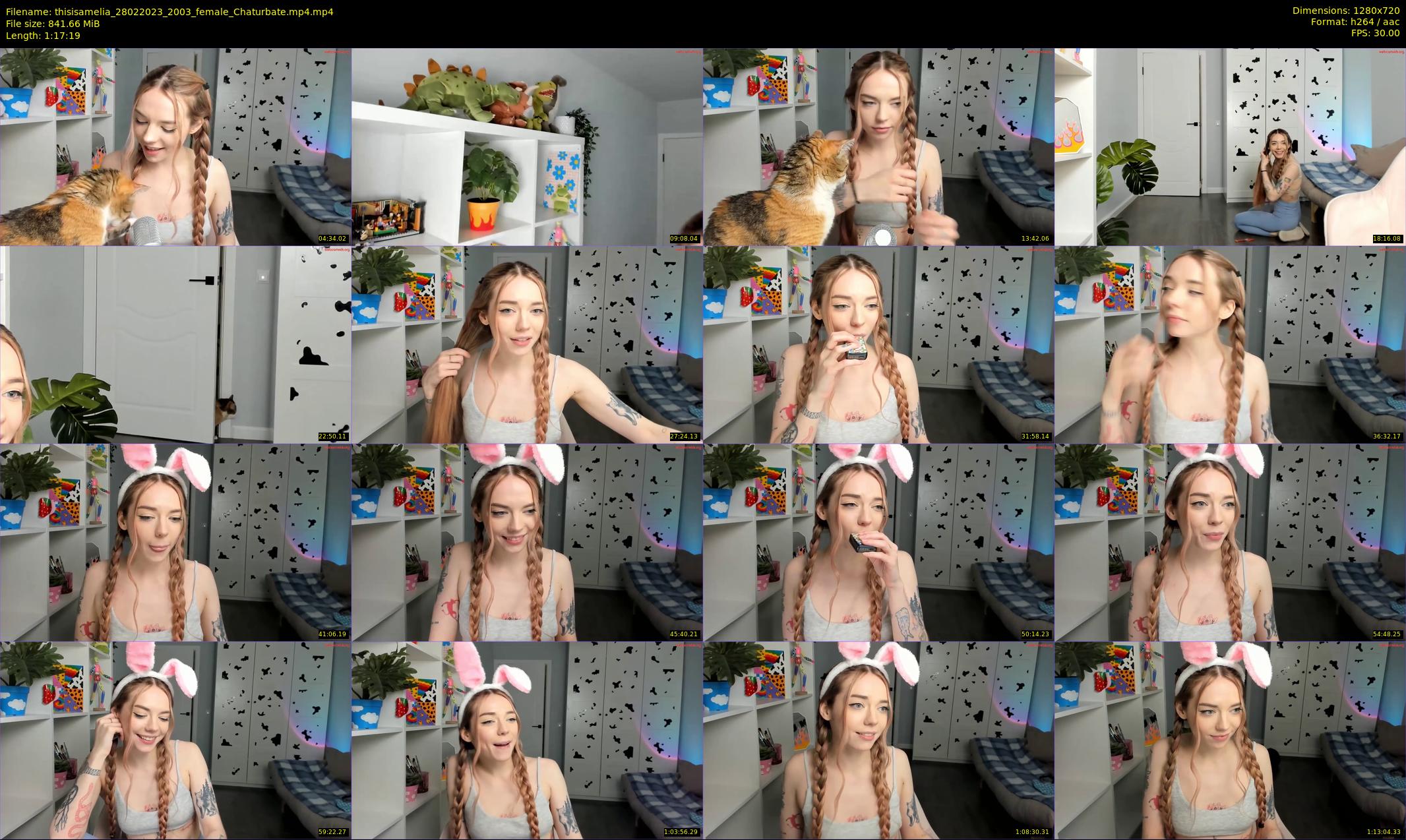 thisisamelia — 78 minute Chaturbate female cam show recording, 720p, Feb 28, 2023