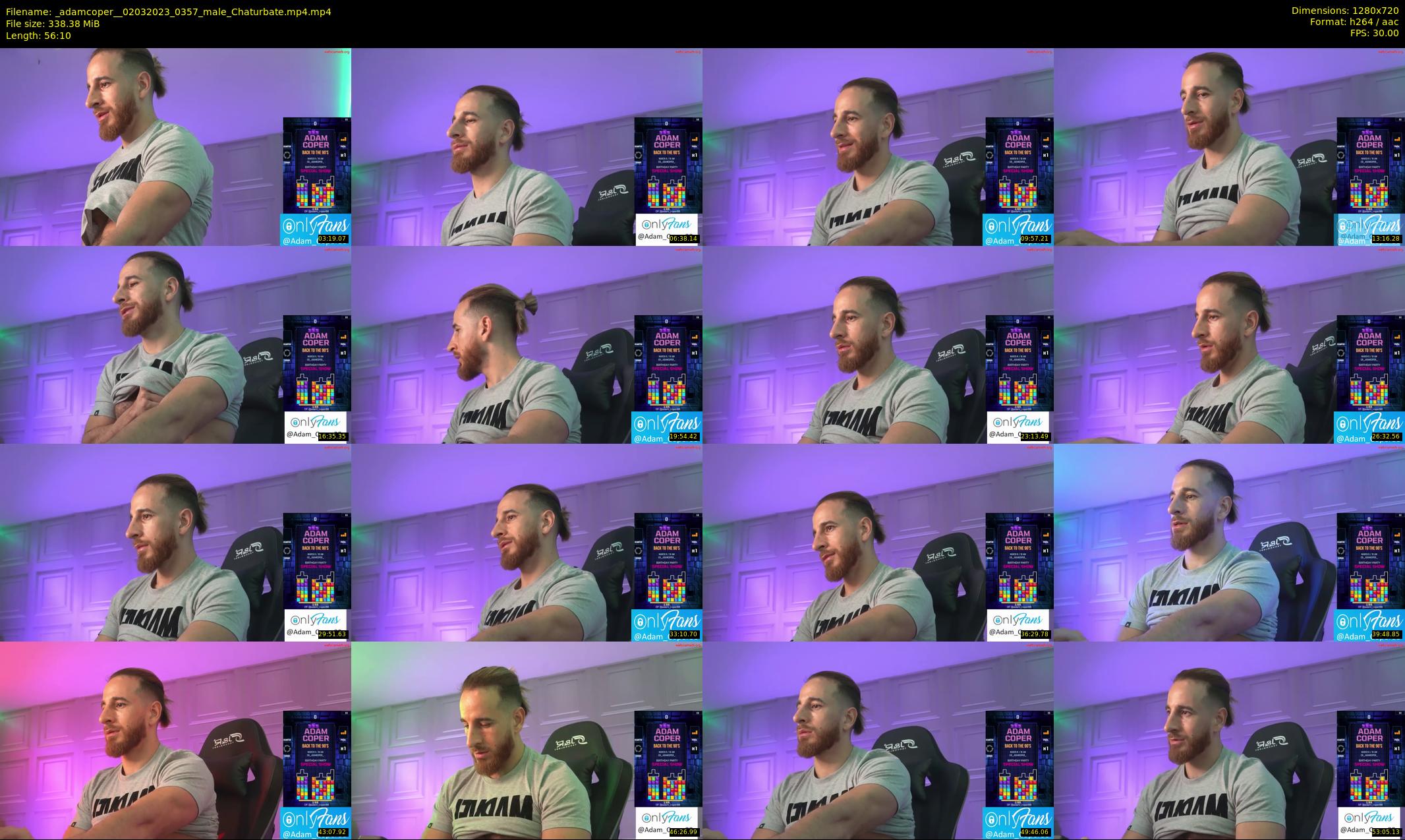 _adamcoper_ — 57 minute Chaturbate male cam show recording, 720p, Mar 2, 2023