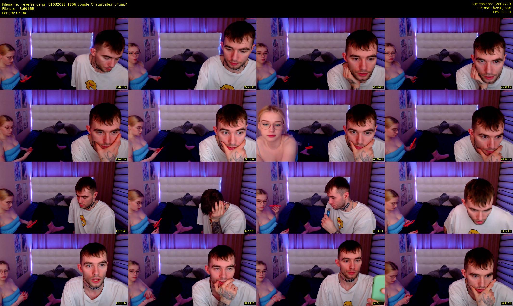 _reverse_gang_ — 5 minute Chaturbate couple cam show recording, 720p, Mar 1, 2023