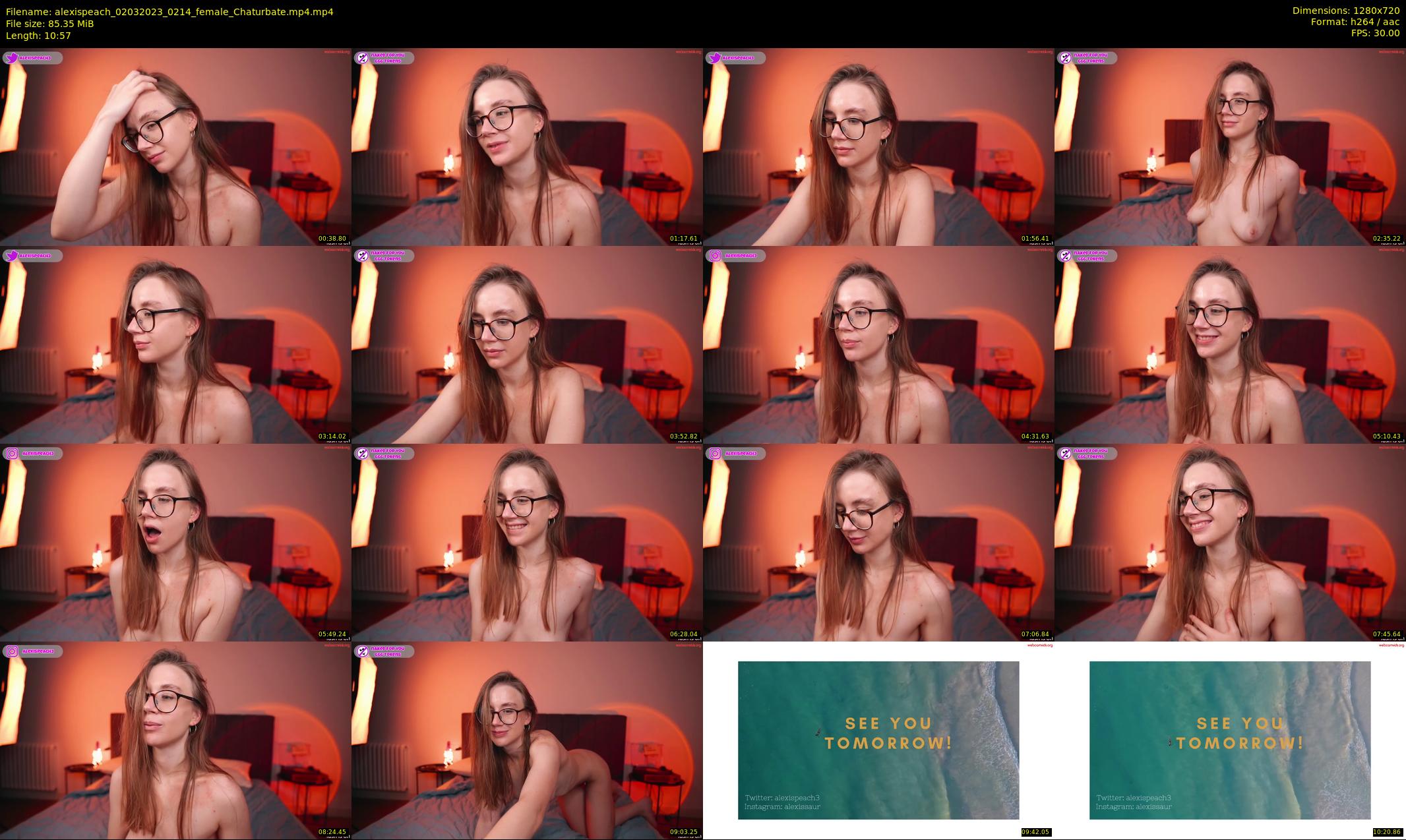 alexispeach — 11 minute Chaturbate female cam show recording, 720p, Mar 2, 2023