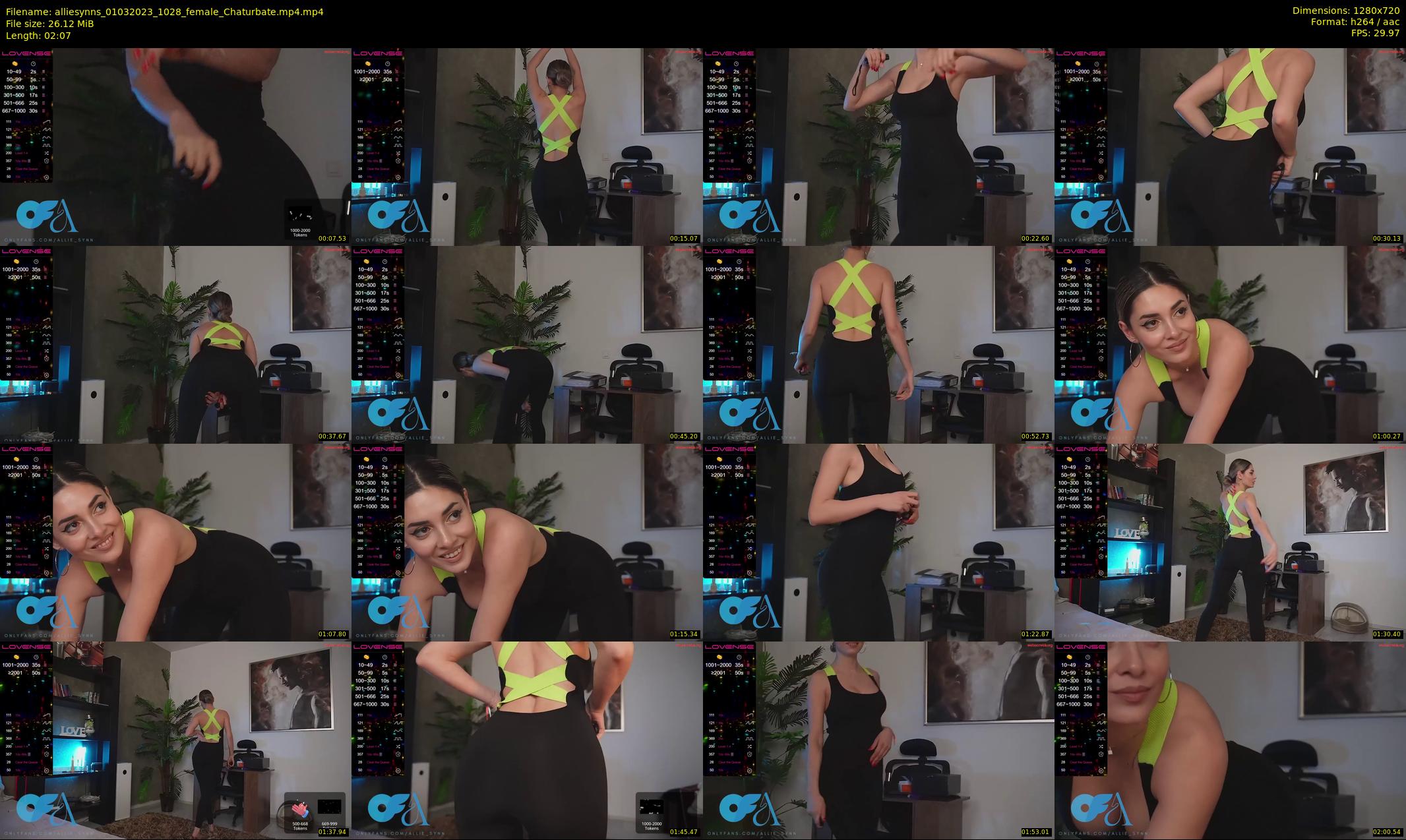alliesynns — 3 minute Chaturbate female cam show recording, 720p, Mar 1, 2023