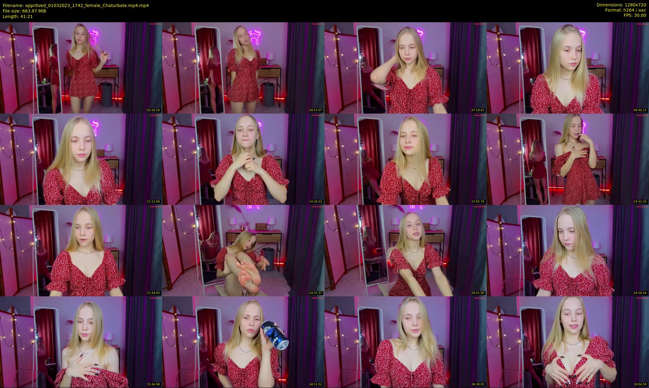 appr0ved — 42 minute Chaturbate female cam show recording, 720p, Mar 1, 2023
