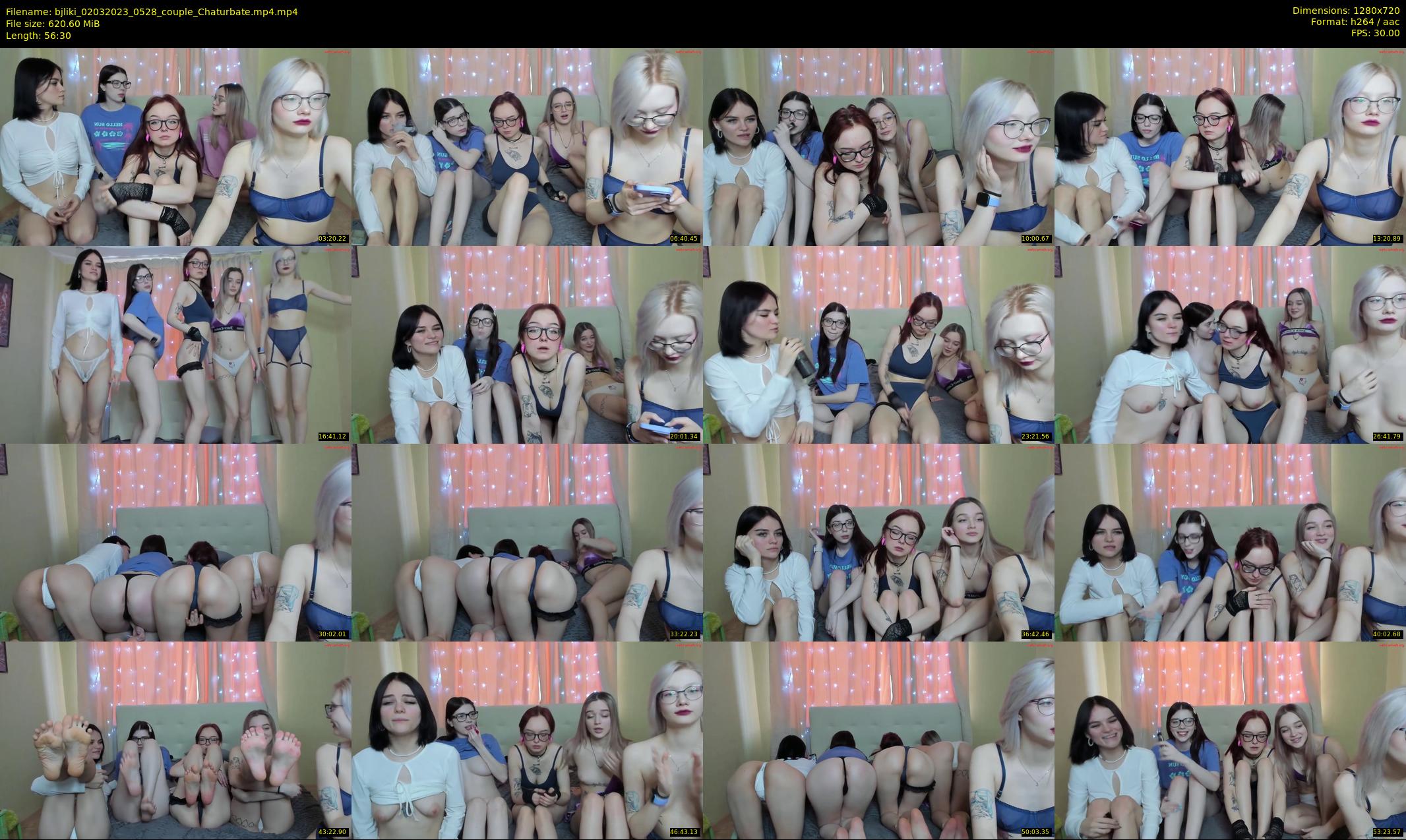 bjliki — 57 minute Chaturbate couple cam show recording, 720p, Mar 2, 2023