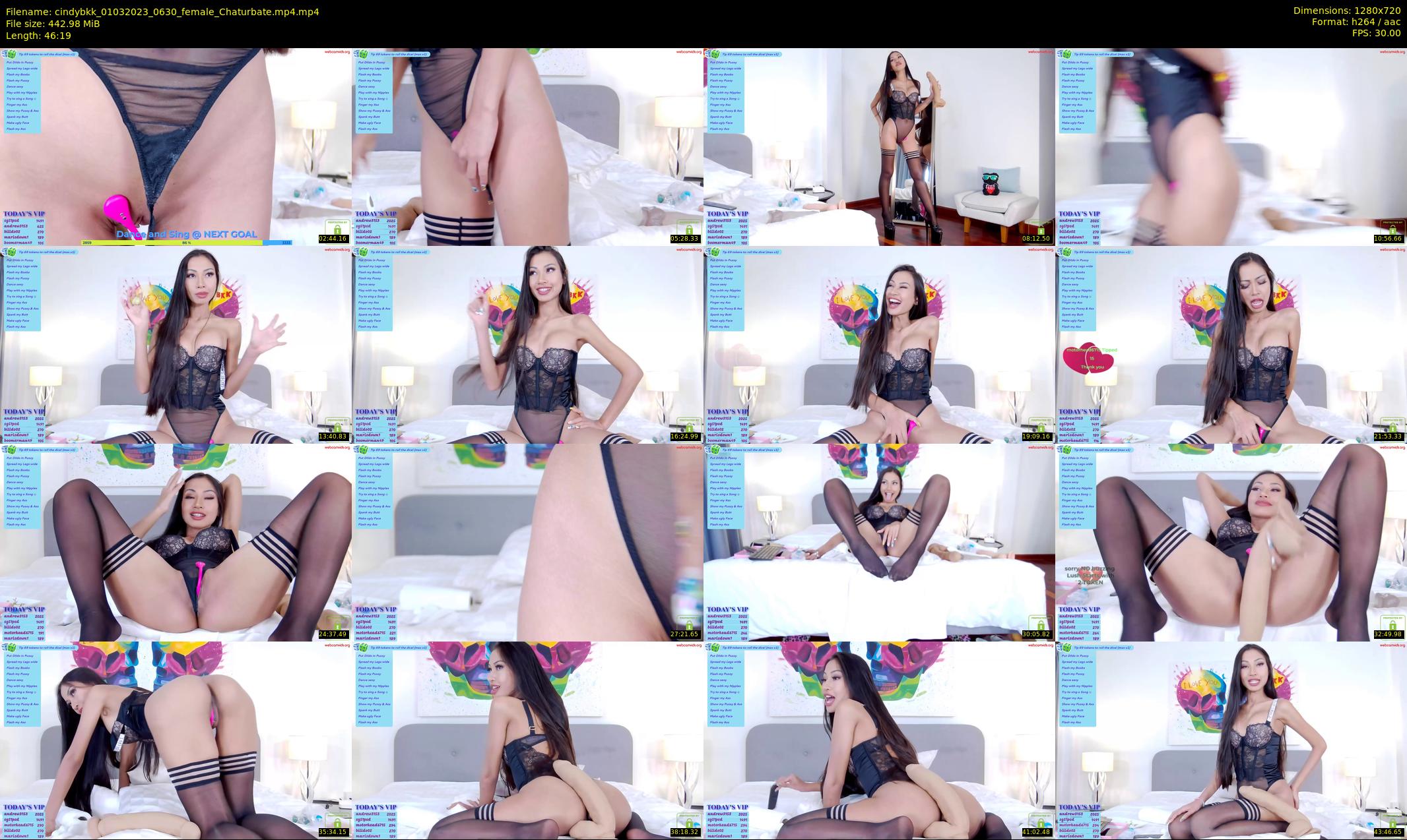 cindybkk — 47 minute Chaturbate female cam show recording, 720p, Mar 1, 2023