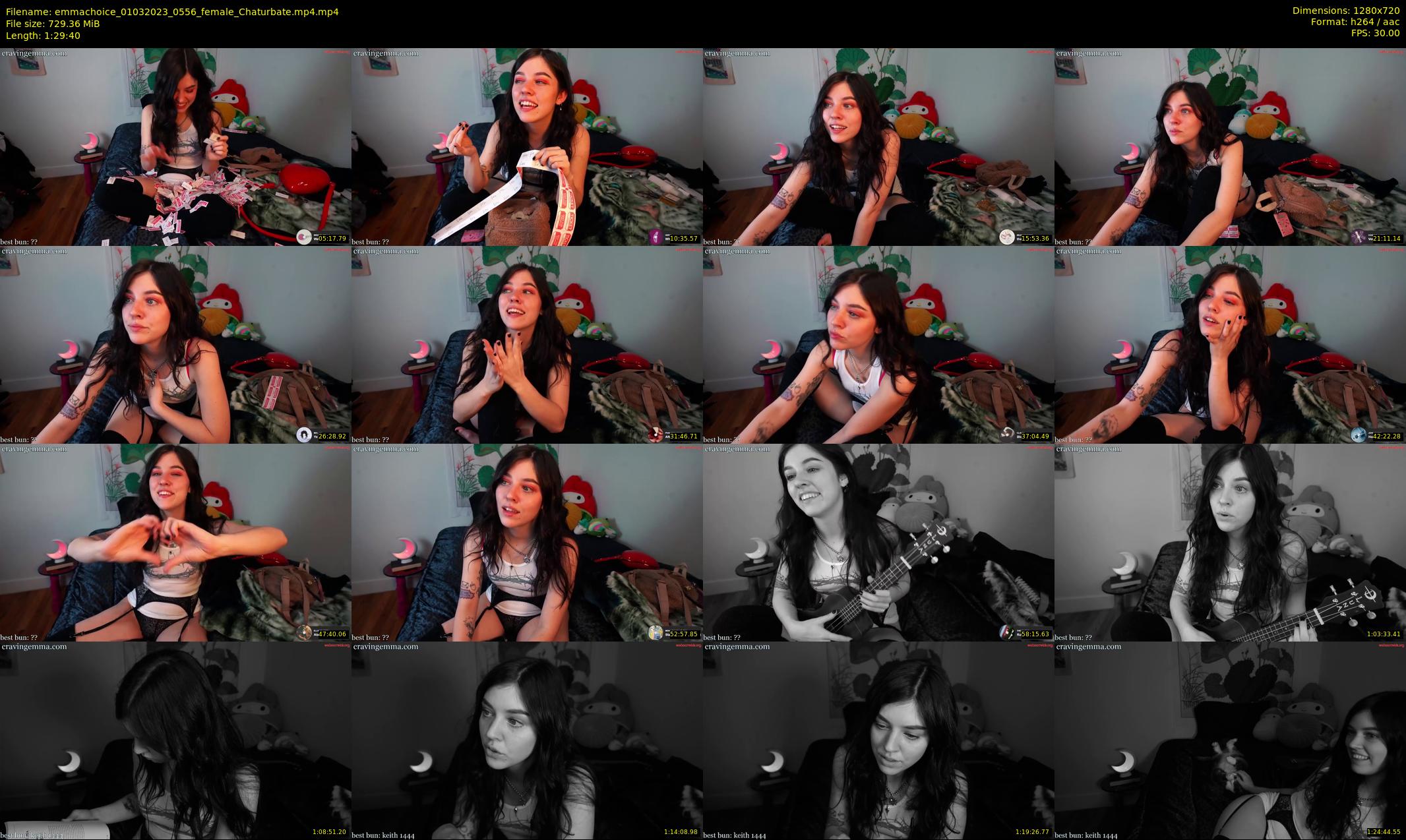 emmachoice — 90 minute Chaturbate female cam show recording, 720p, Mar 1, 2023