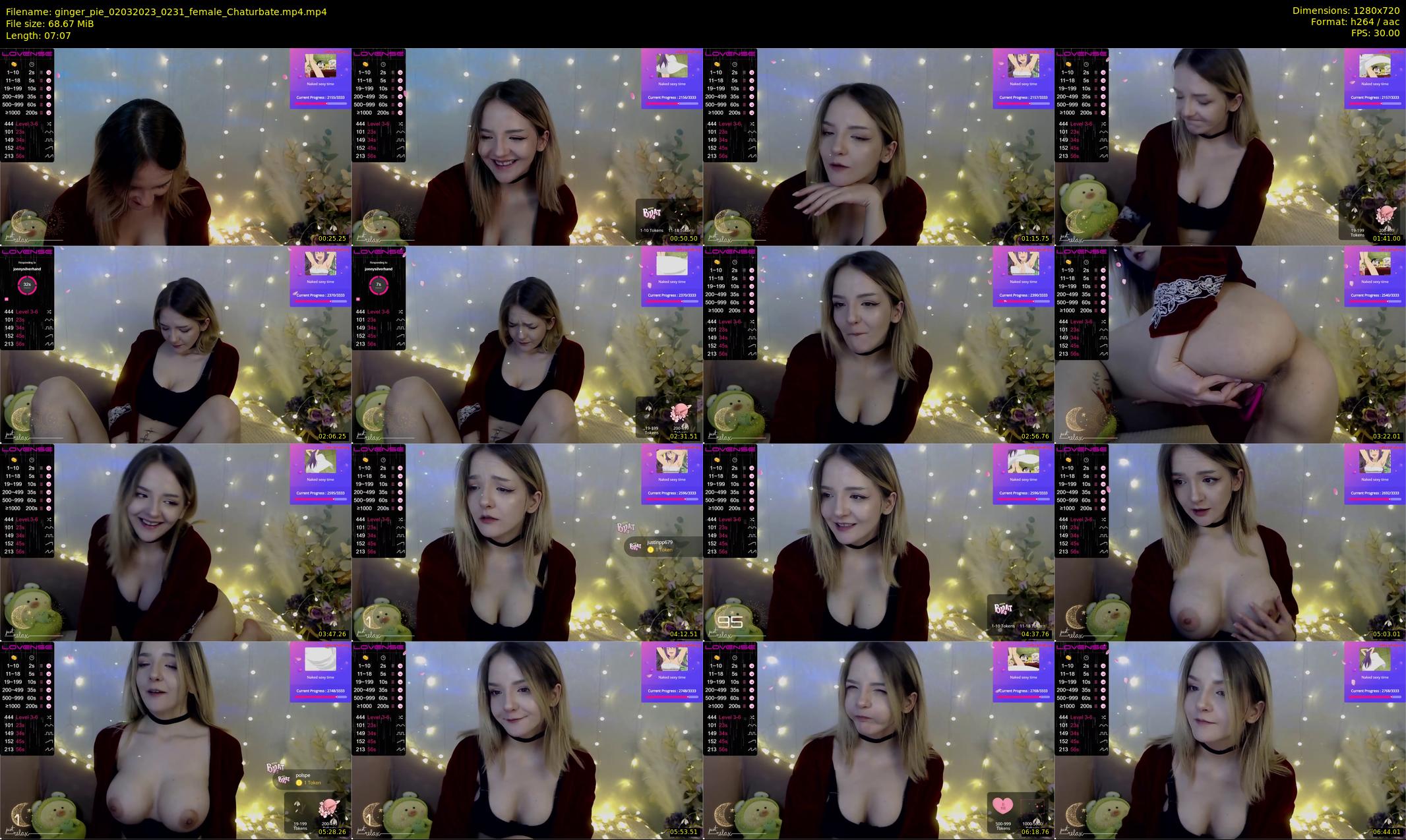 ginger_pie — 8 minute Chaturbate female cam show recording, 720p, Mar 2, 2023