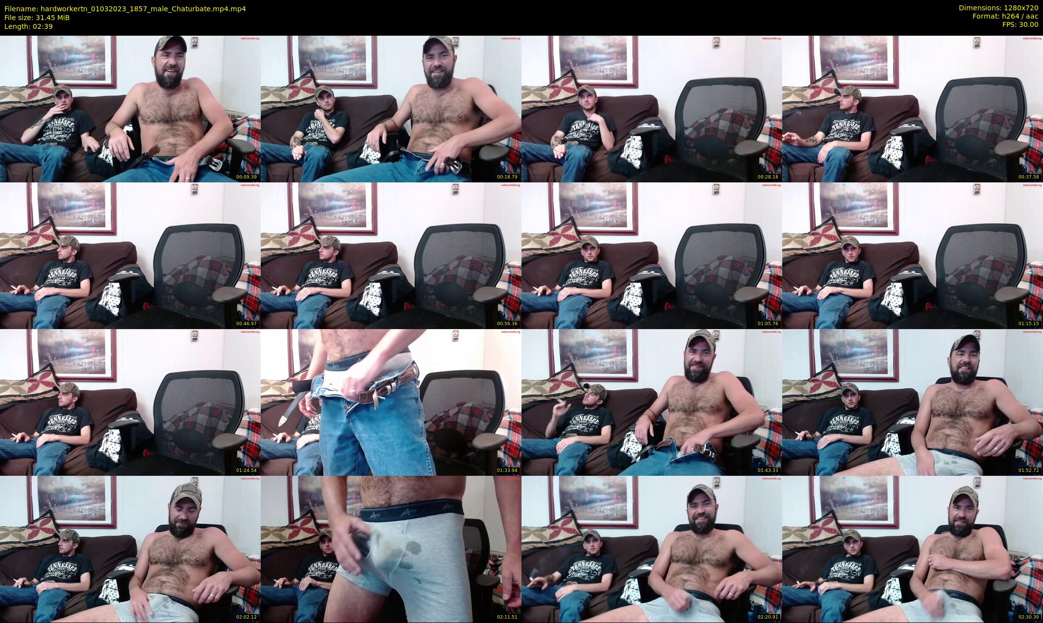 hardworkertn — 3 minute Chaturbate male cam show recording, 720p, Mar 1, 2023