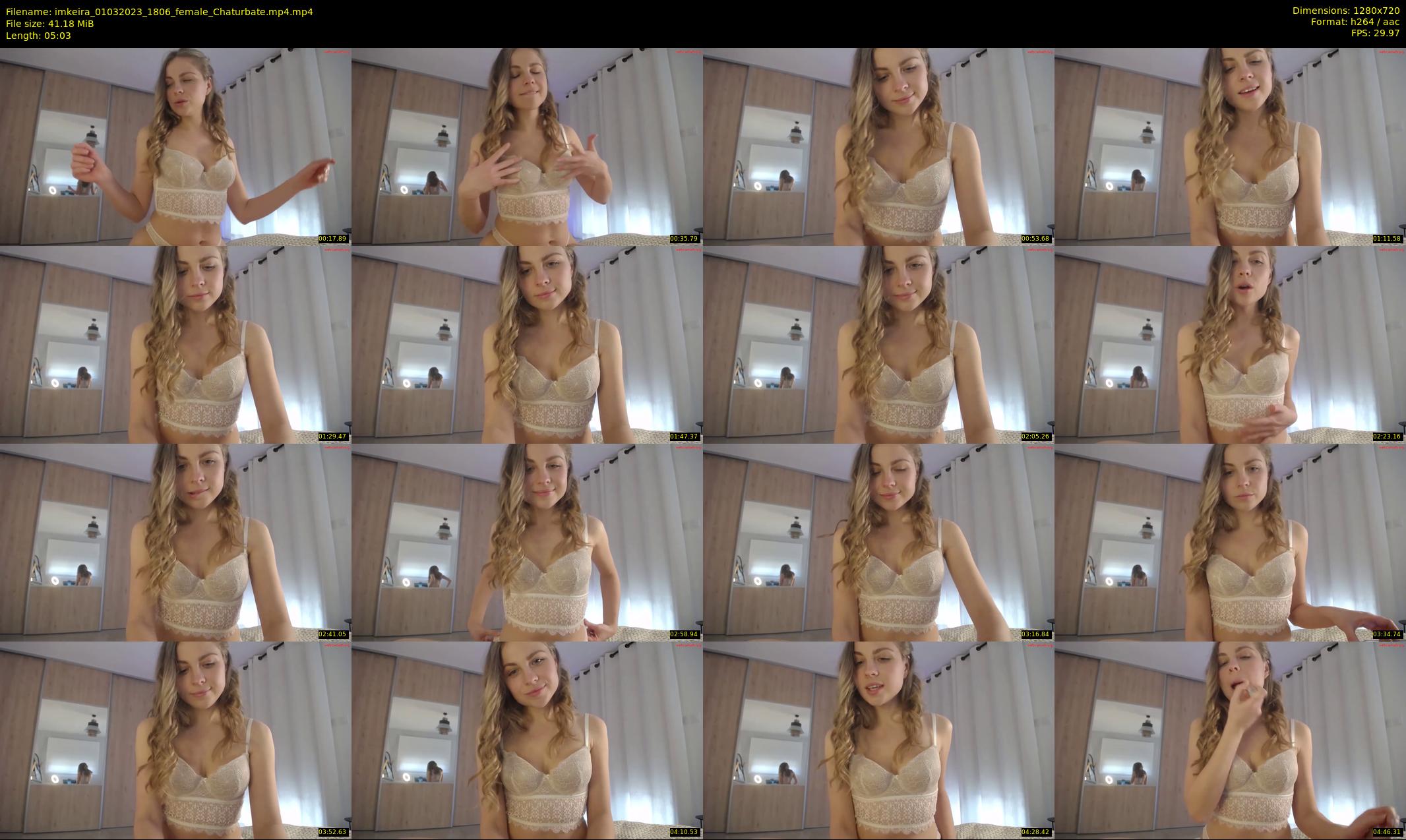 imkeira — 6 minute Chaturbate female cam show recording, 720p, Mar 1, 2023