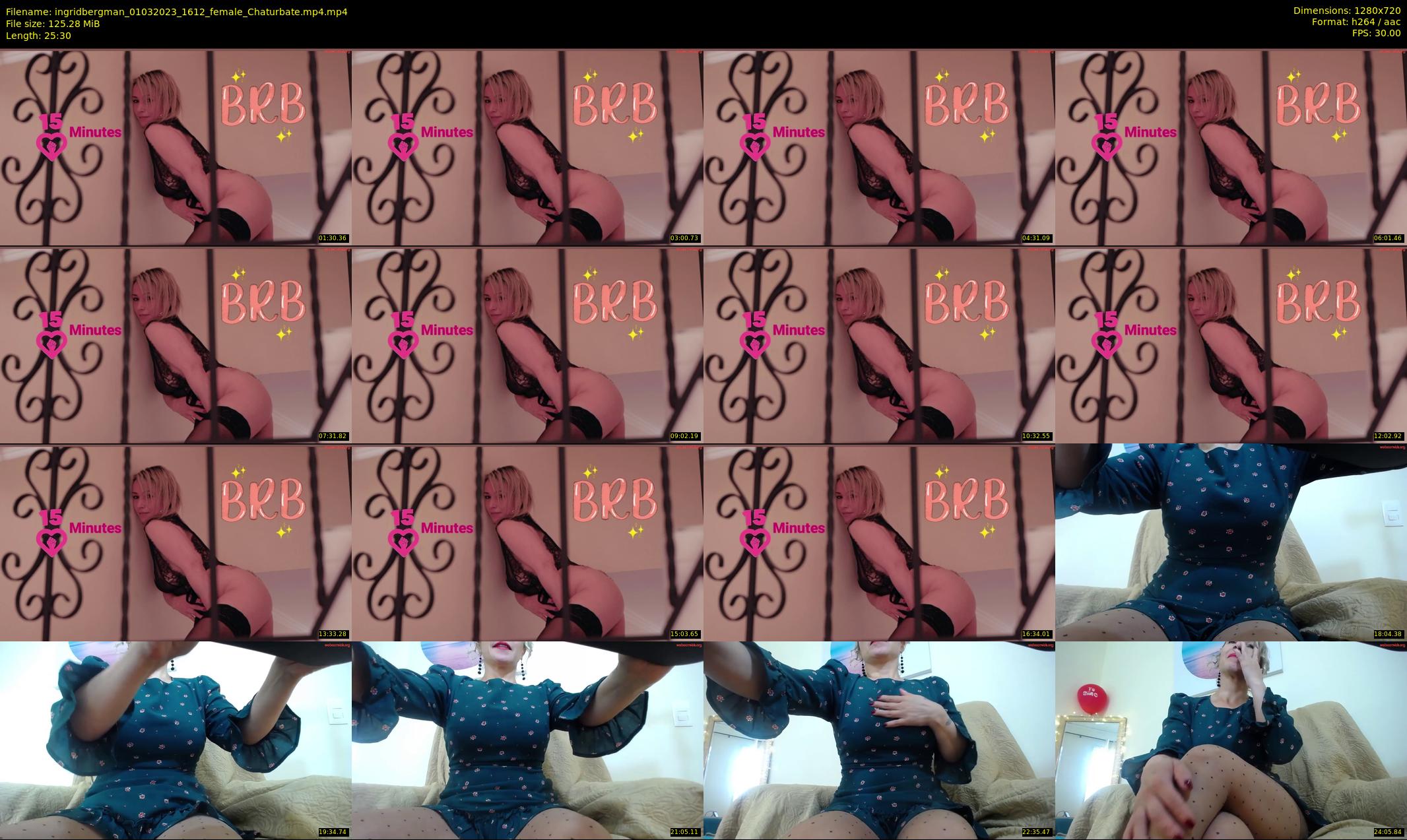 ingridbergman — 26 minute Chaturbate female cam show recording, 720p, Mar 1, 2023