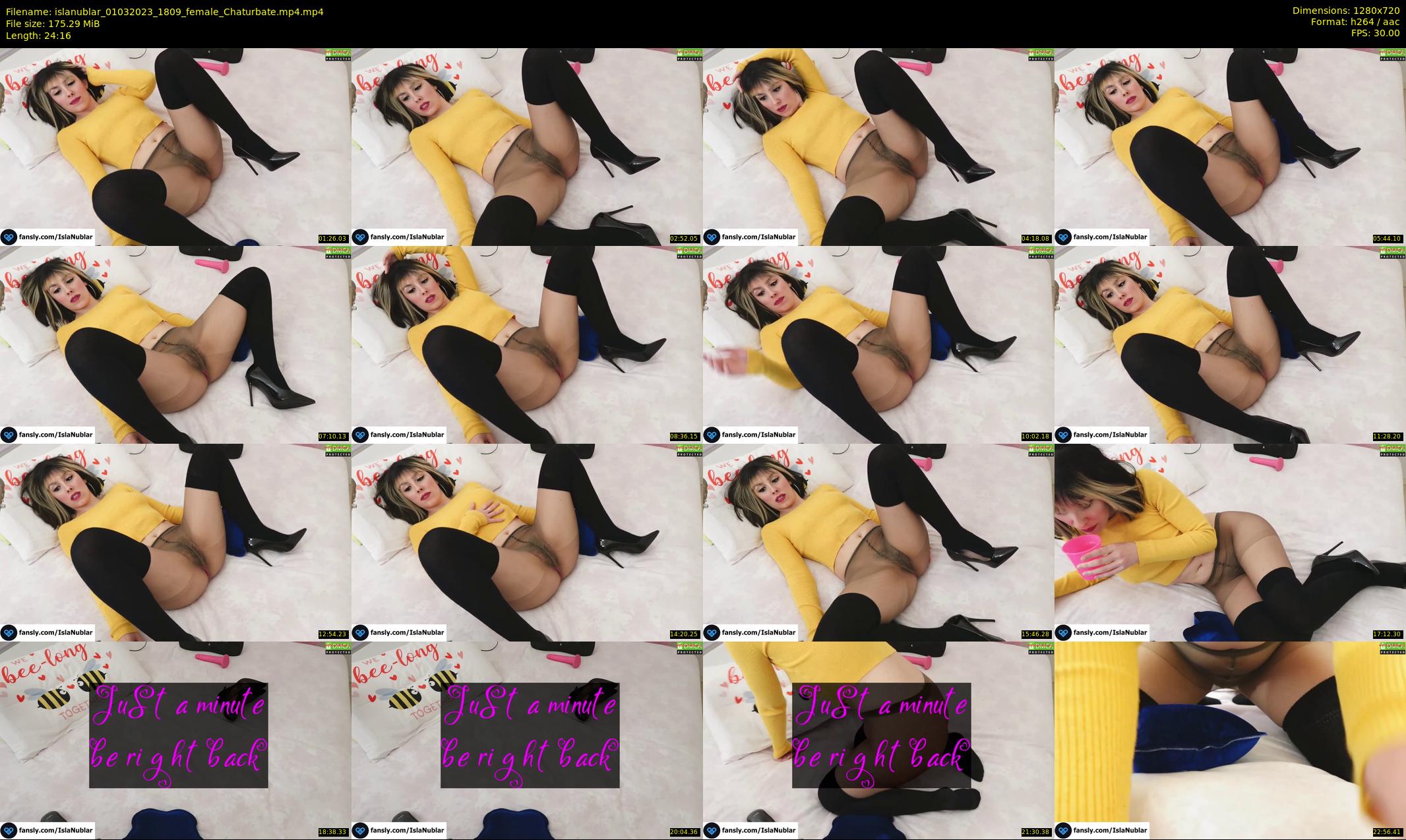 islanublar — 25 minute Chaturbate female cam show recording, 720p, Mar 1, 2023