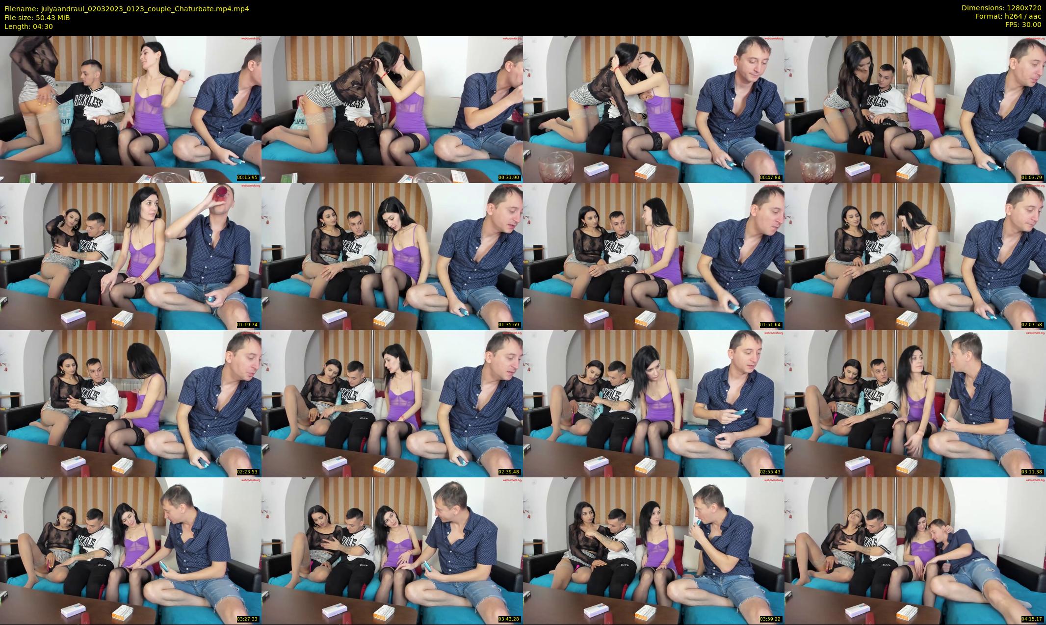 julyaandraul — 5 minute Chaturbate couple cam show recording, 720p, Mar 2, 2023