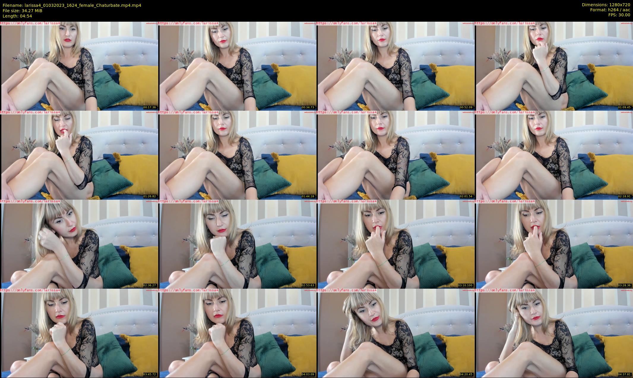 larissa4 — 5 minute Chaturbate female cam show recording, 720p, Mar 1, 2023