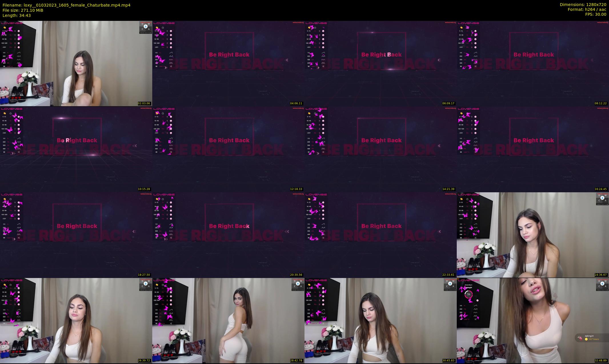 loxy_ — 35 minute Chaturbate female cam show recording, 720p, Mar 1, 2023