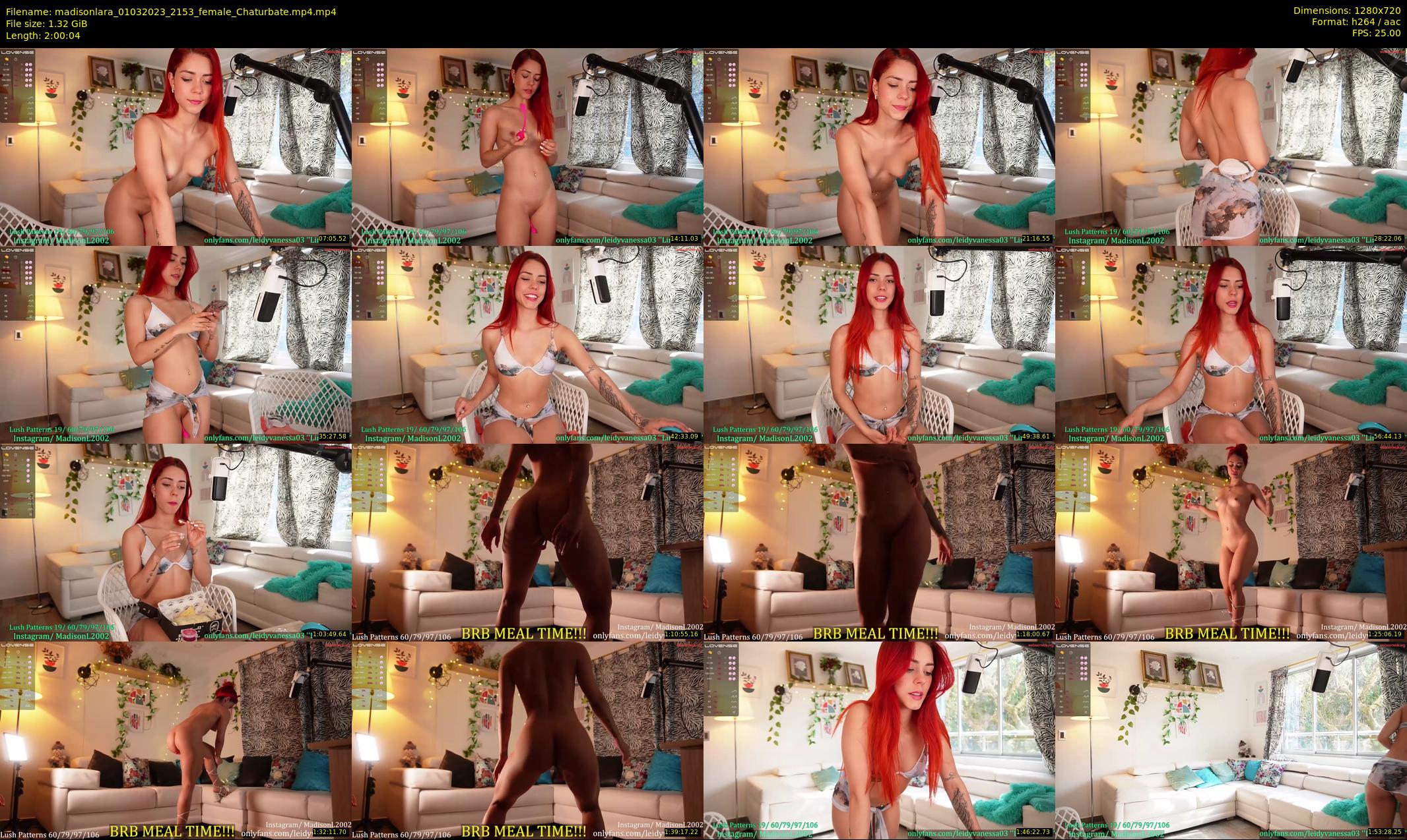 madisonlara — 121 minute Chaturbate female cam show recording, 720p, Mar 1, 2023