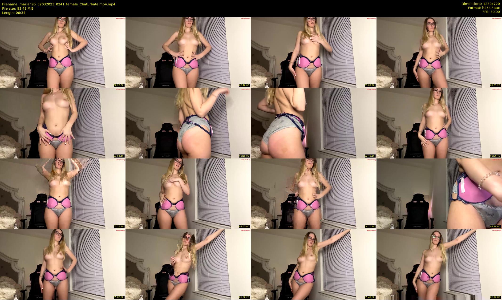 mariah95 — 7 minute Chaturbate female cam show recording, 720p, Mar 2, 2023