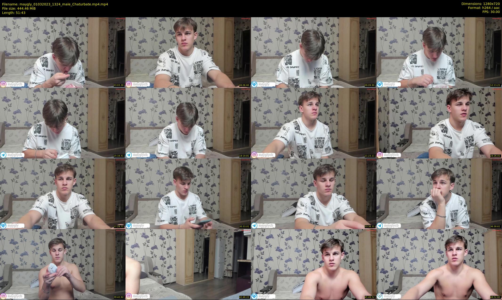 maygly — 52 minute Chaturbate male cam show recording, 720p, Mar 1, 2023
