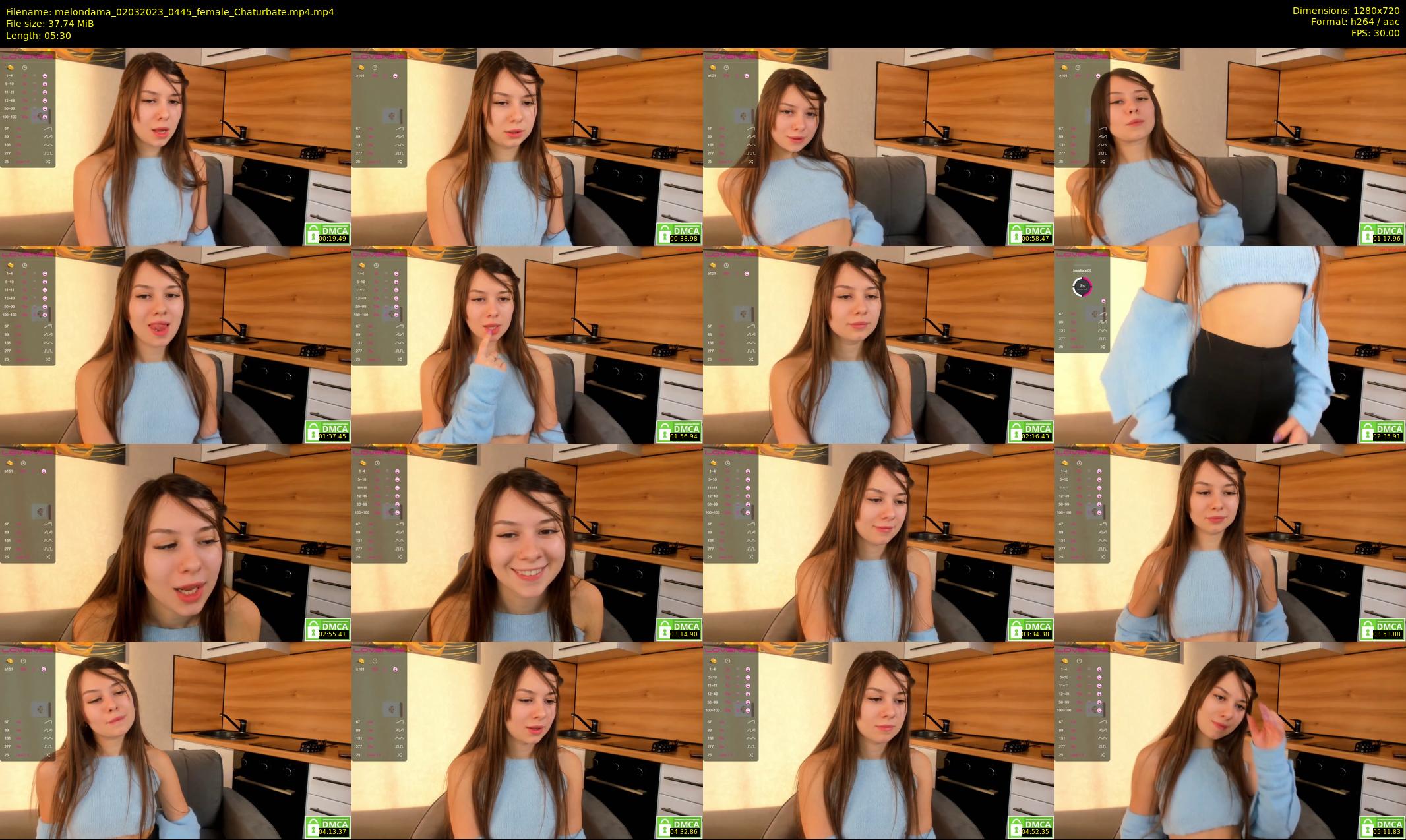 melondama — 6 minute Chaturbate female cam show recording, 720p, Mar 2, 2023