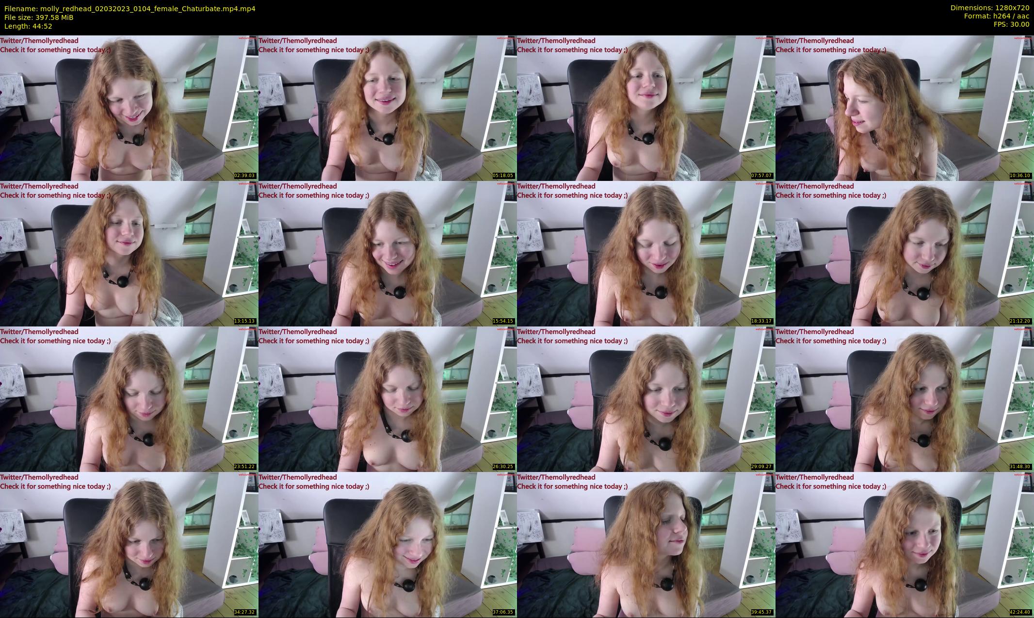 molly_redhead — 45 minute Chaturbate female cam show recording, 720p, Mar 2, 2023