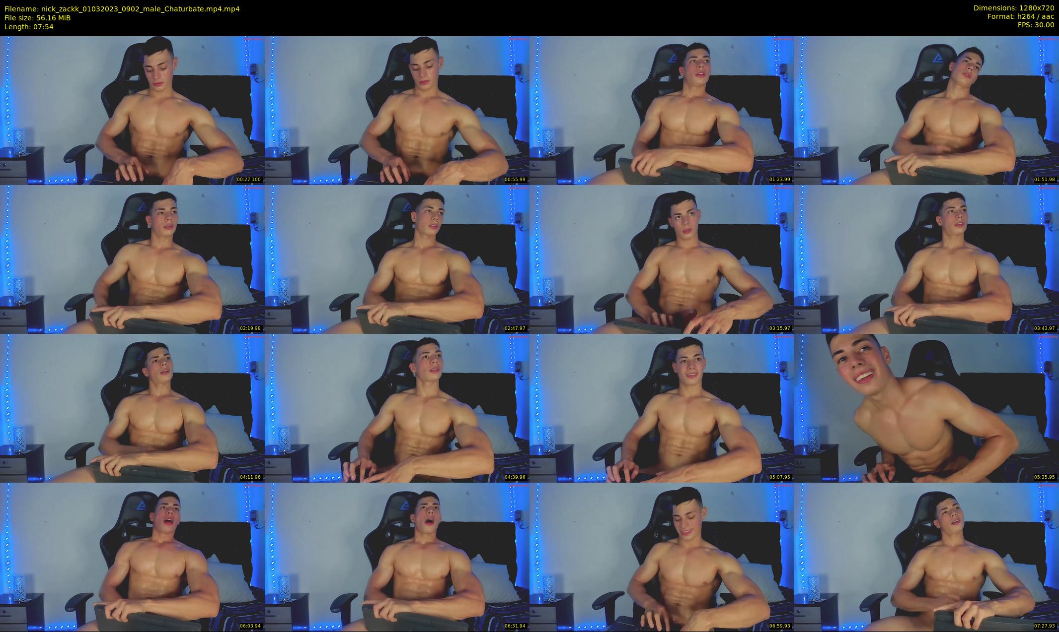 nick_zackk — 8 minute Chaturbate male cam show recording, 720p, Mar 1, 2023
