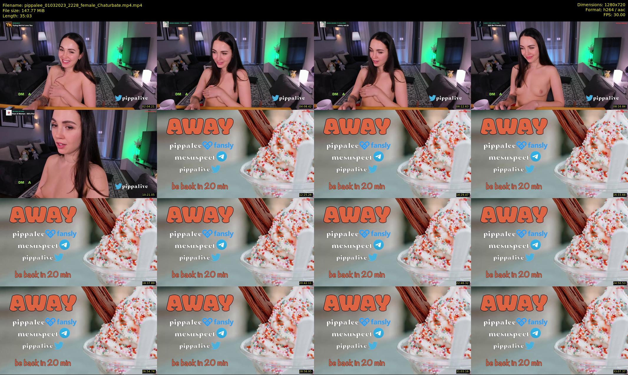 pippalee — 36 minute Chaturbate female cam show recording, 720p, Mar 1, 2023