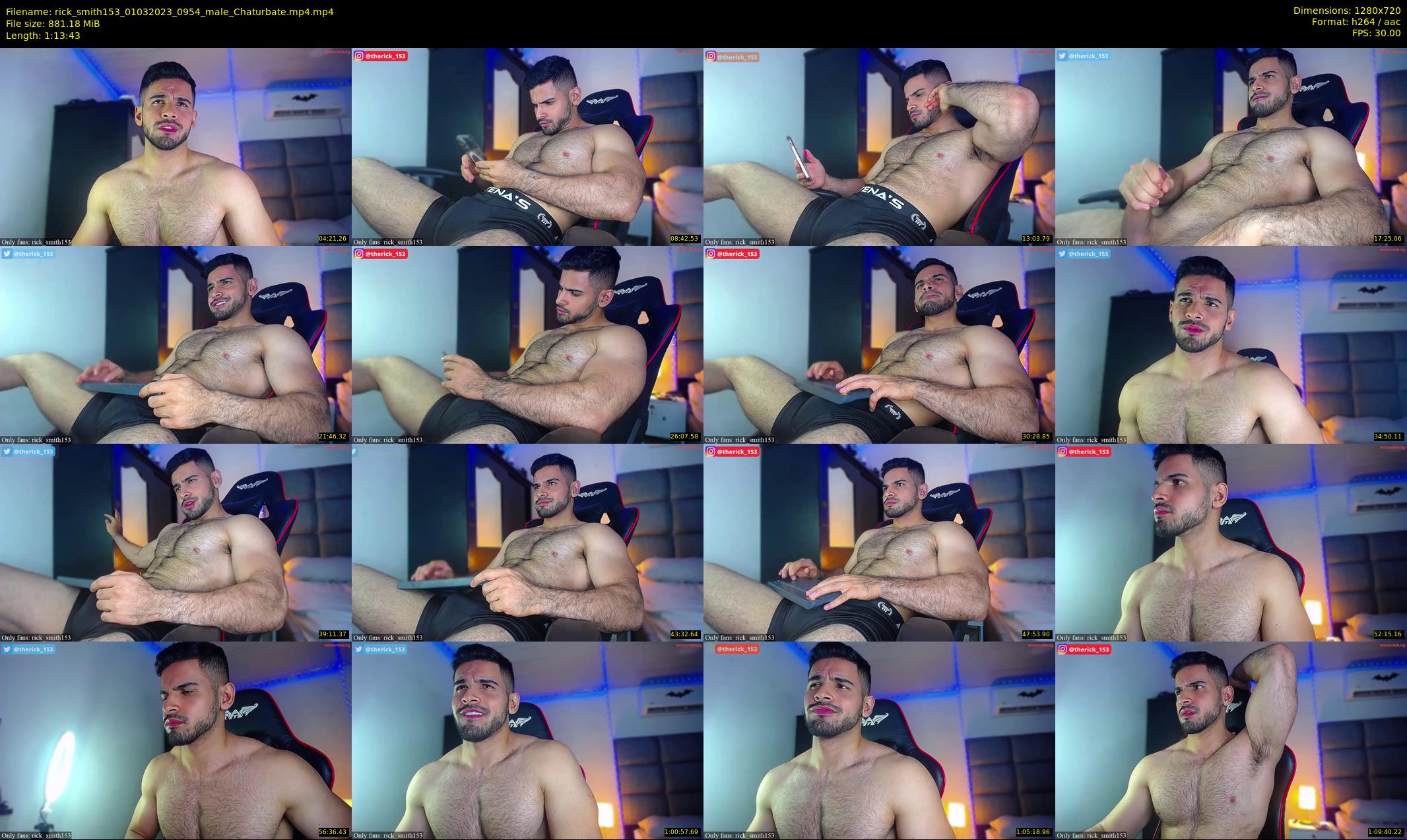 rick_smith153 — 74 minute Chaturbate male cam show recording, 720p, Mar 1, 2023
