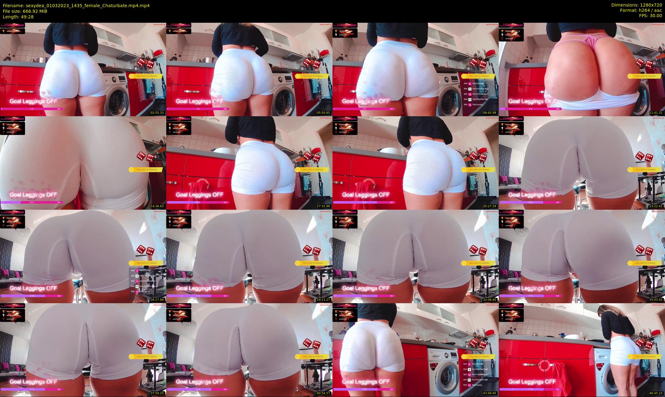 sexydea — 50 minute Chaturbate female cam show recording, 720p, Mar 1, 2023