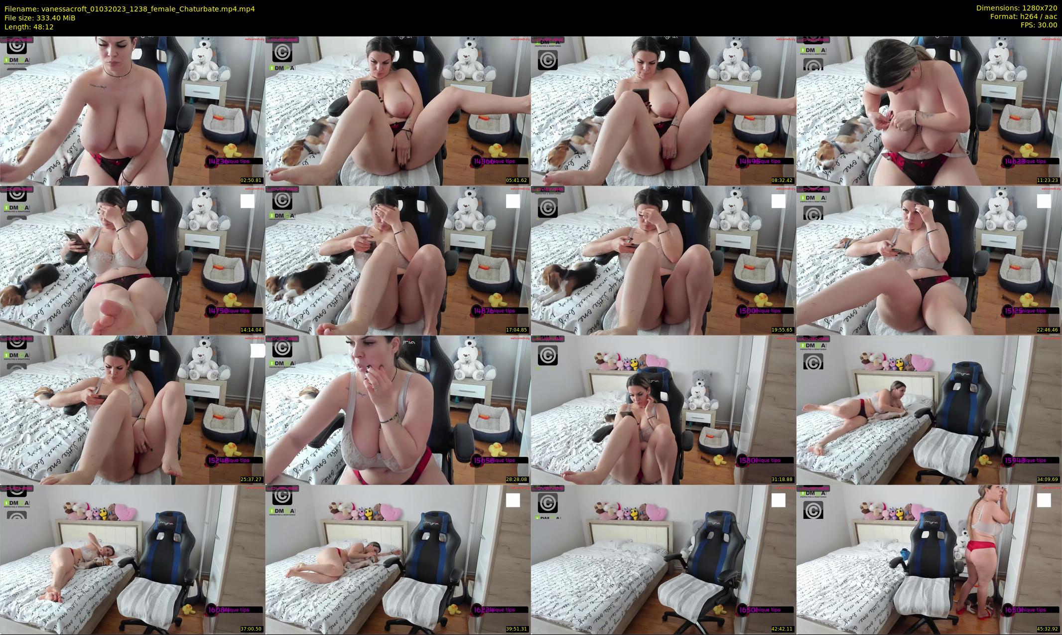 vanessacroft — 49 minute Chaturbate female cam show recording, 720p, Mar 1, 2023