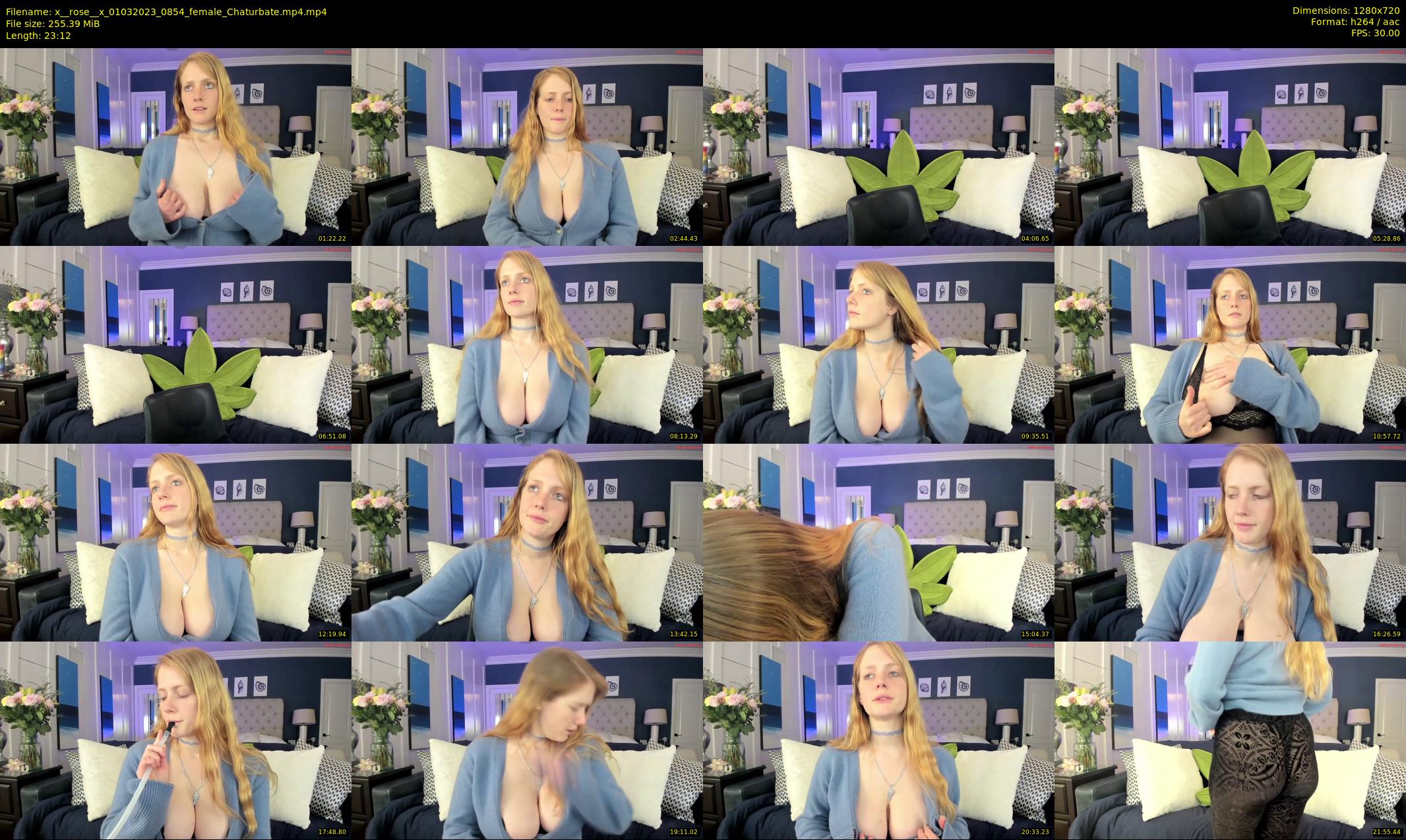 x__rose__x — 24 minute Chaturbate female cam show recording, 720p, Mar 1, 2023