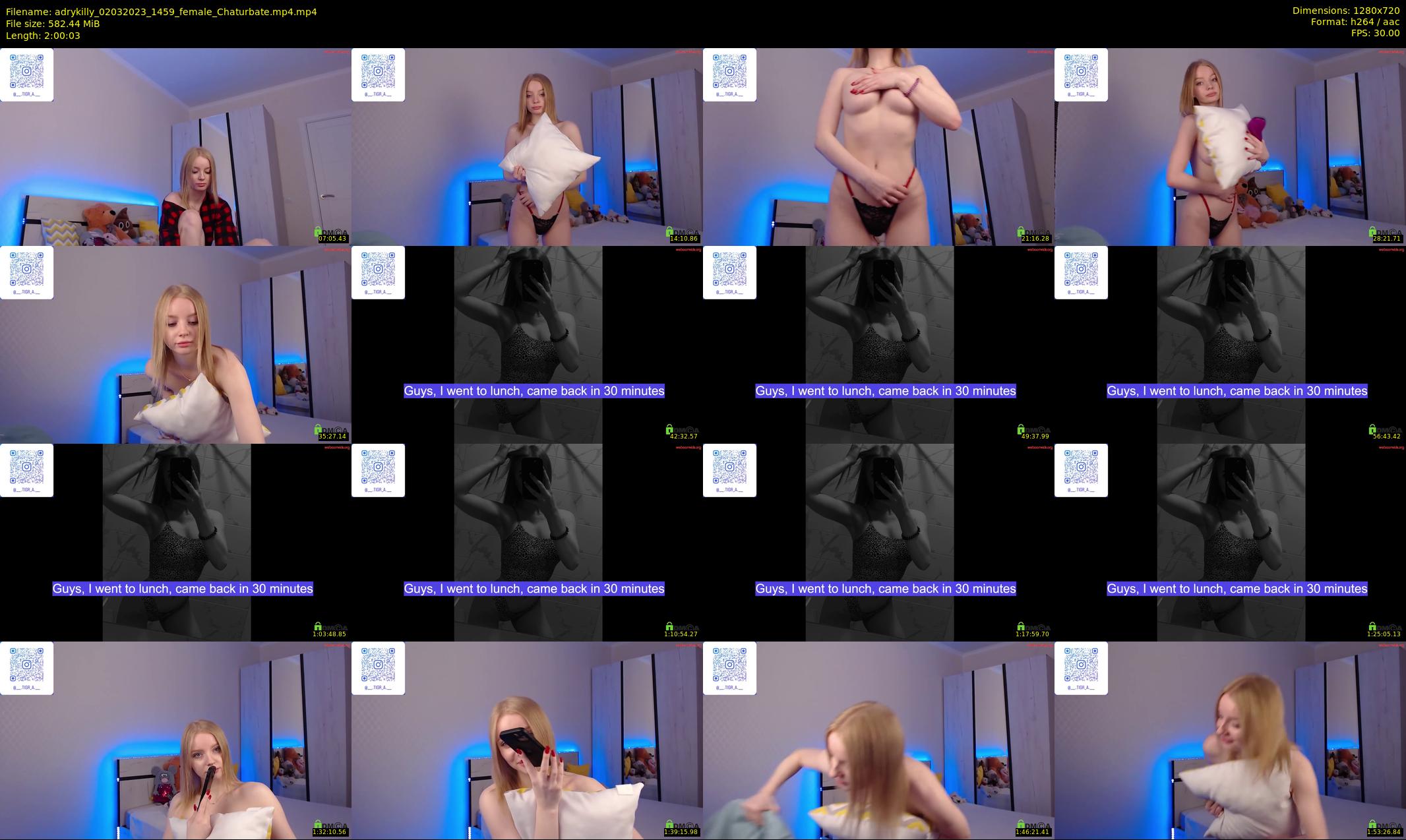 adrykilly — 121 minute Chaturbate female cam show recording, 720p, Mar 2, 2023