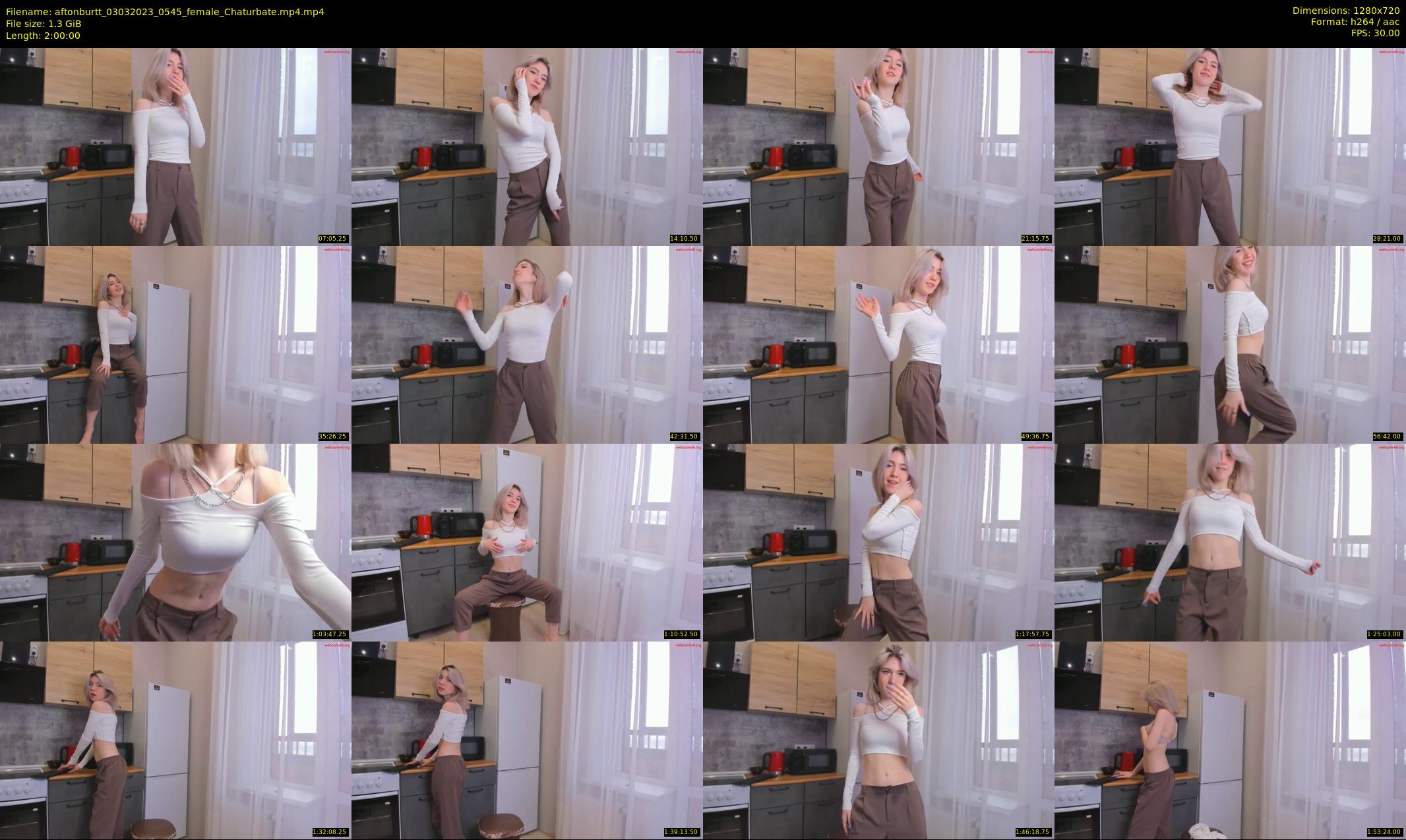 aftonburtt — 120 minute Chaturbate female cam show recording, 720p, Mar 3, 2023