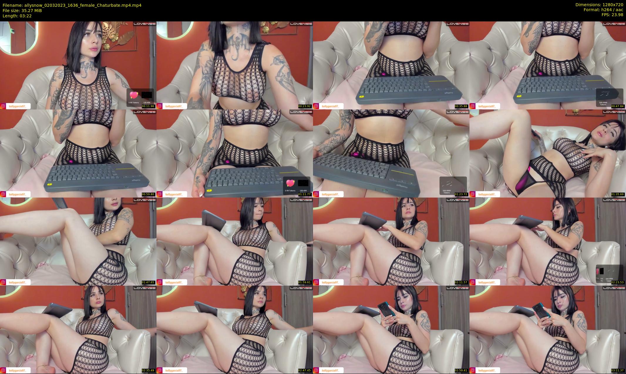 allysnow — 4 minute Chaturbate female cam show recording, 720p, Mar 2, 2023