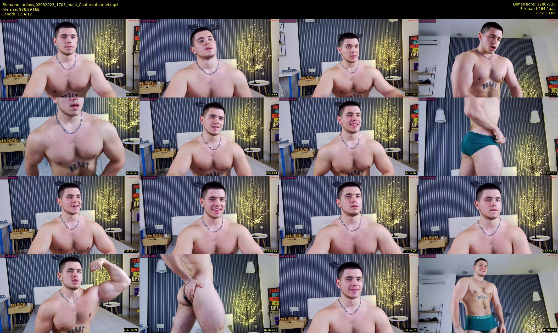arilass — 115 minute Chaturbate male cam show recording, 720p, Mar 2, 2023