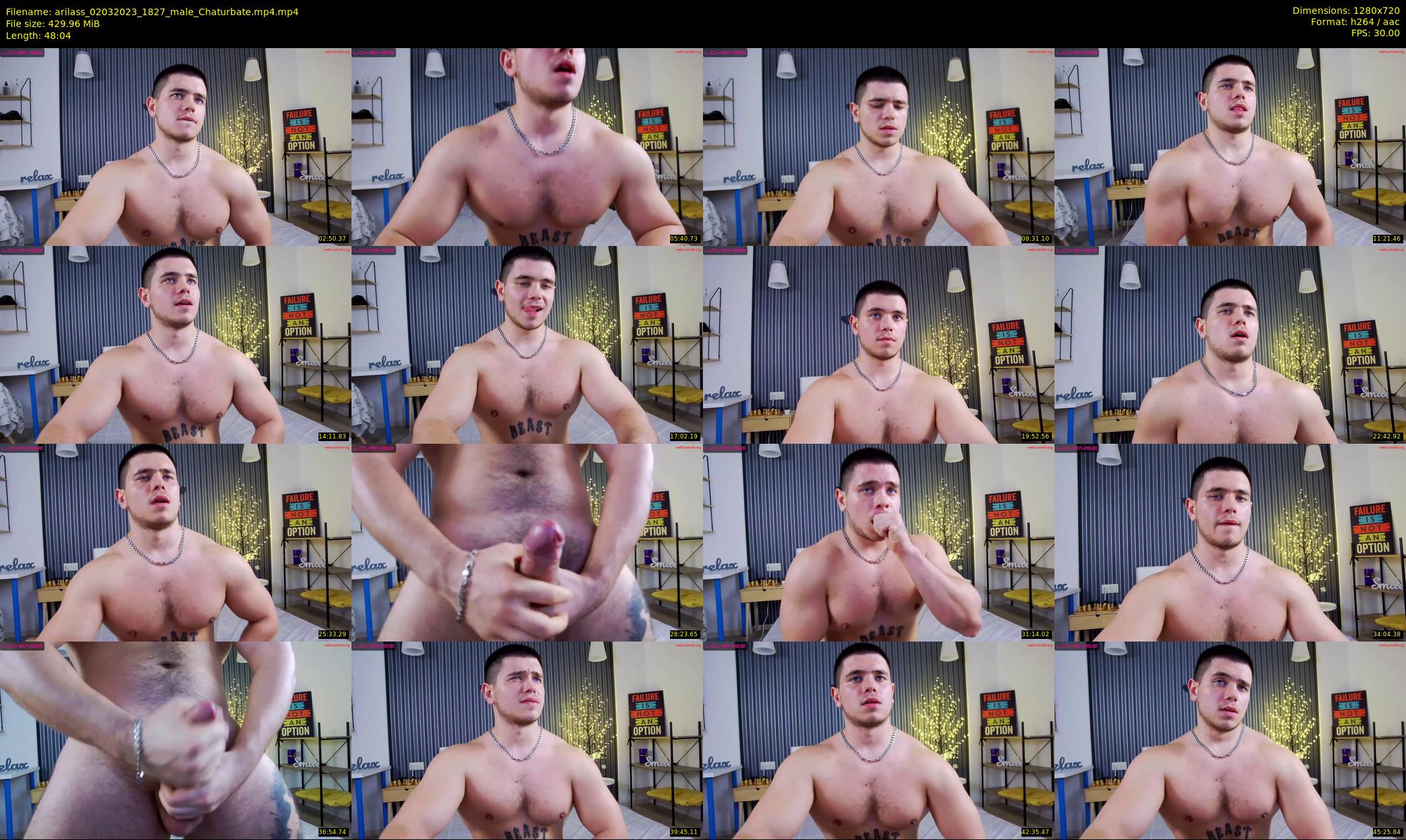 arilass — 49 minute Chaturbate male cam show recording, 720p, Mar 2, 2023