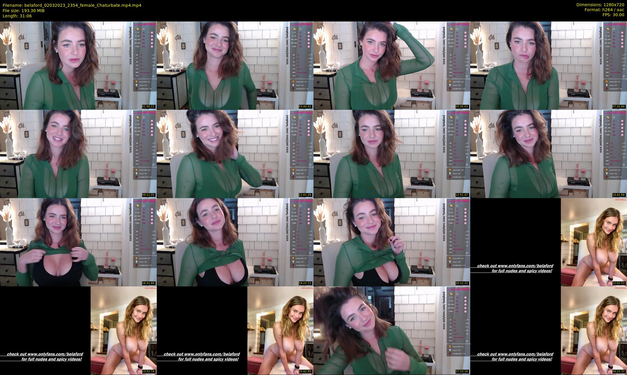 belaford — 32 minute Chaturbate female cam show recording, 720p, Mar 2, 2023