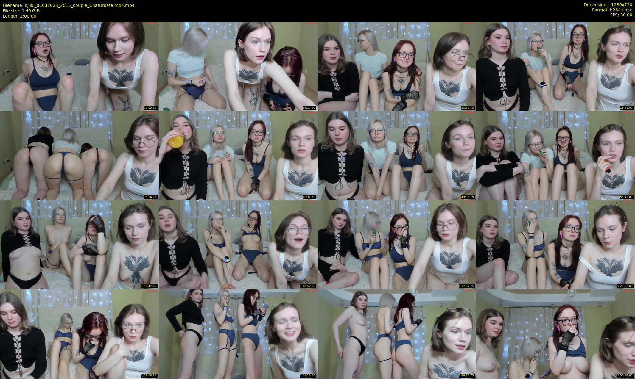 bjliki — 120 minute Chaturbate couple cam show recording, 720p, Mar 2, 2023
