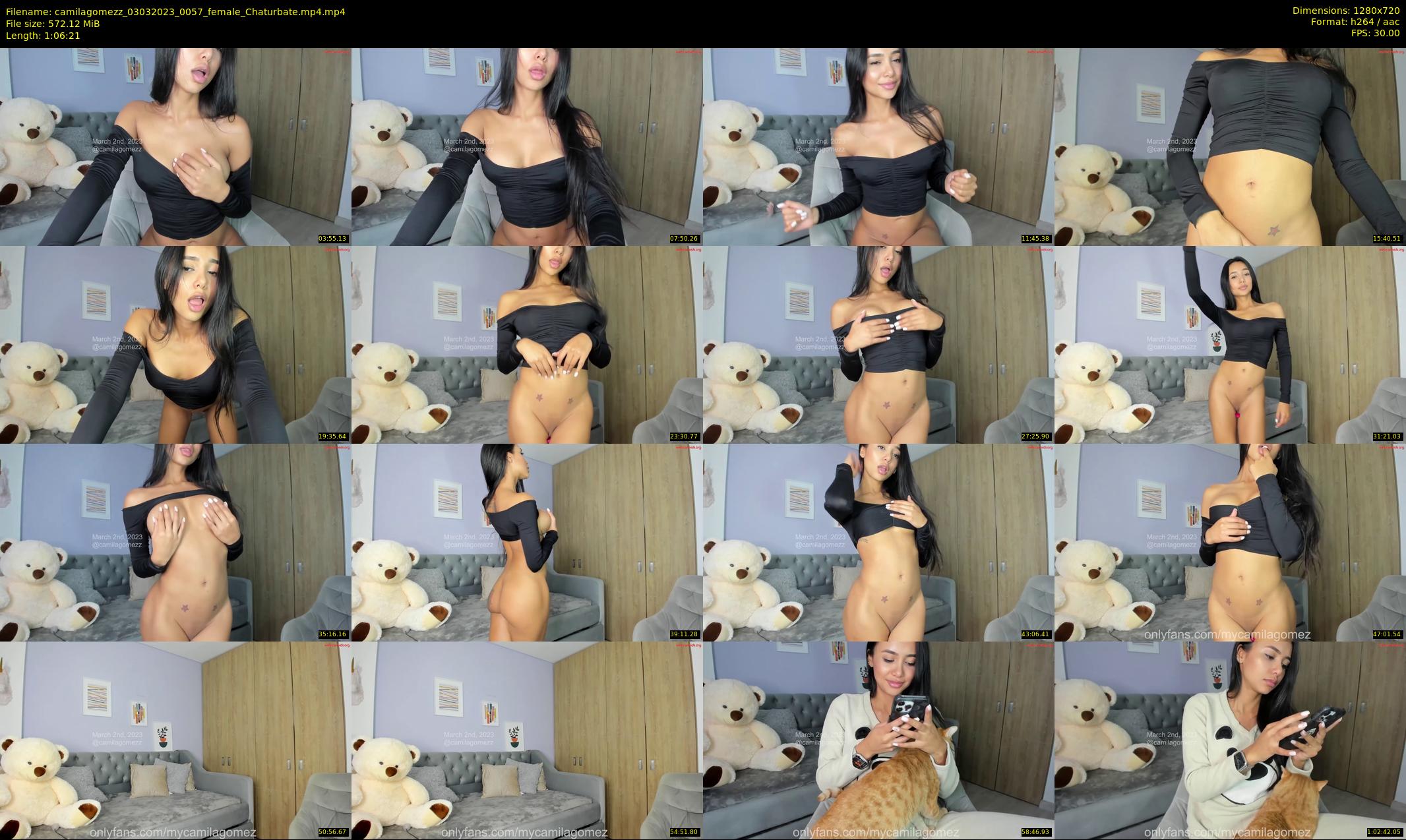 camilagomezz — 67 minute Chaturbate female cam show recording, 720p, Mar 3, 2023