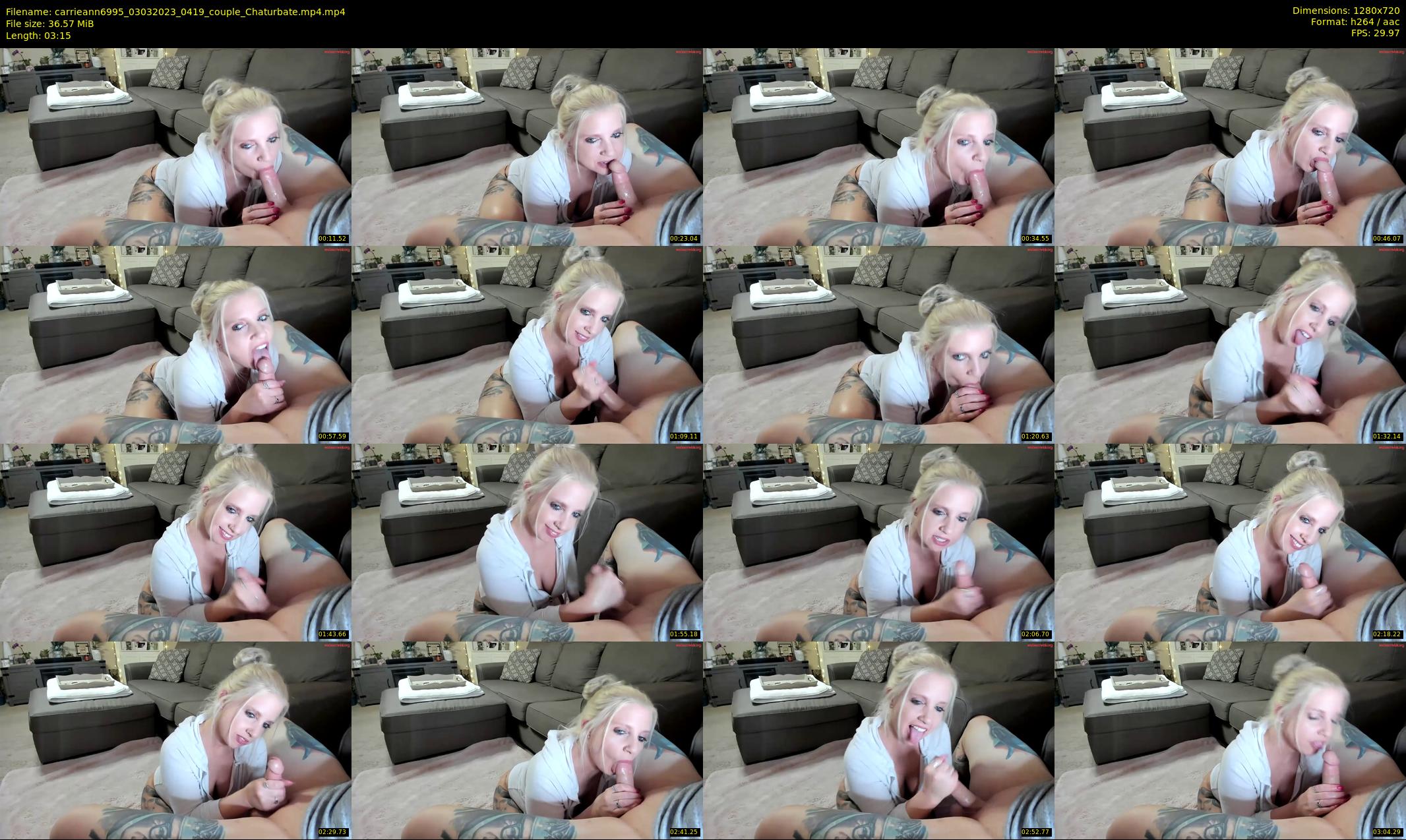 carrieann6995 — 4 minute Chaturbate couple cam show recording, 720p, Mar 3, 2023