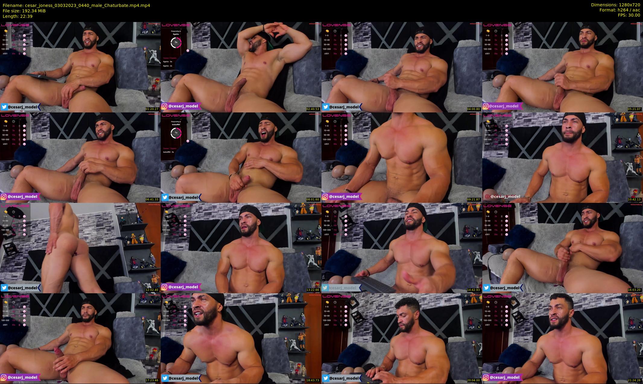 cesar_joness — 23 minute Chaturbate male cam show recording, 720p, Mar 3, 2023