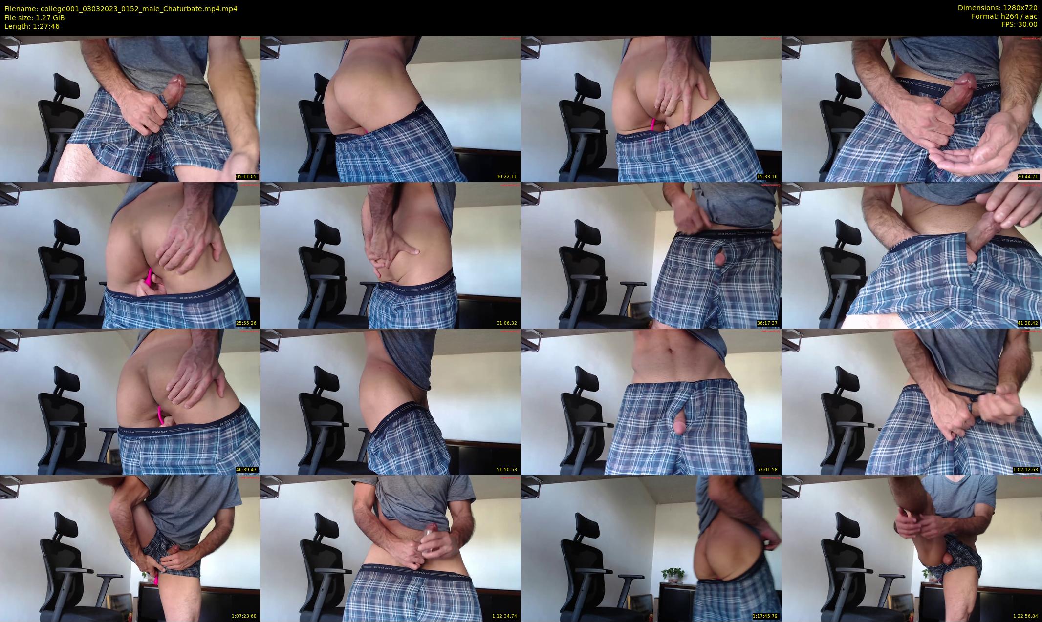 college001 — 88 minute Chaturbate male cam show recording, 720p, Mar 3, 2023
