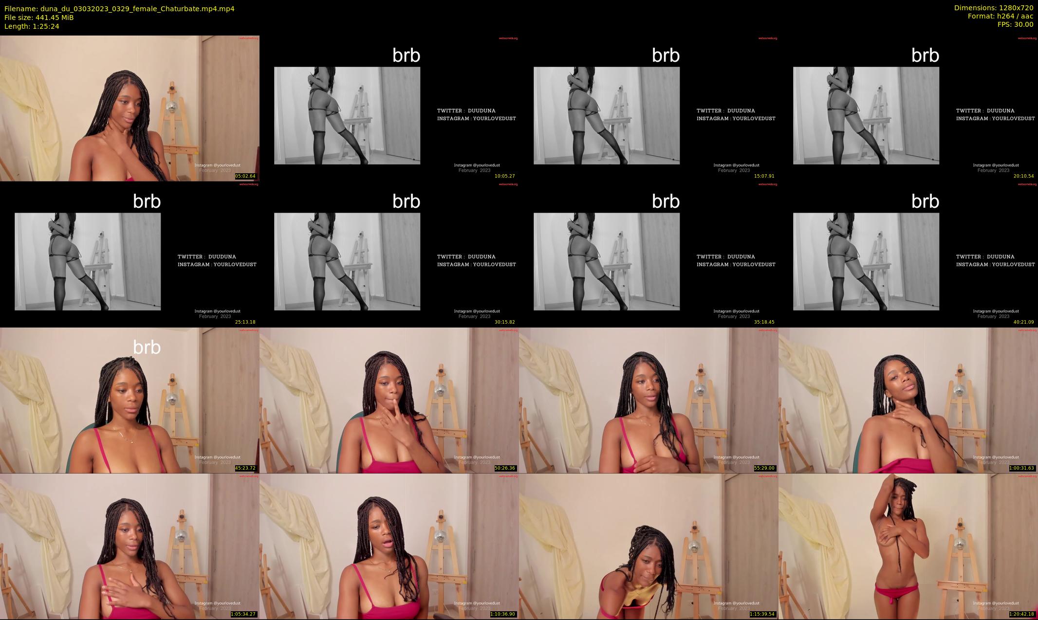 duna_du — 86 minute Chaturbate female cam show recording, 720p, Mar 3, 2023