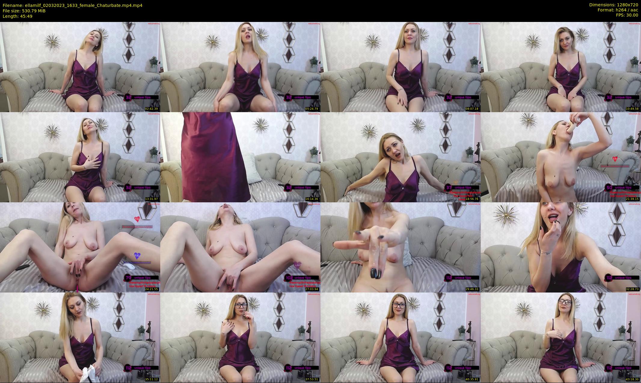 ellamilf — 46 minute Chaturbate female cam show recording, 720p, Mar 2, 2023