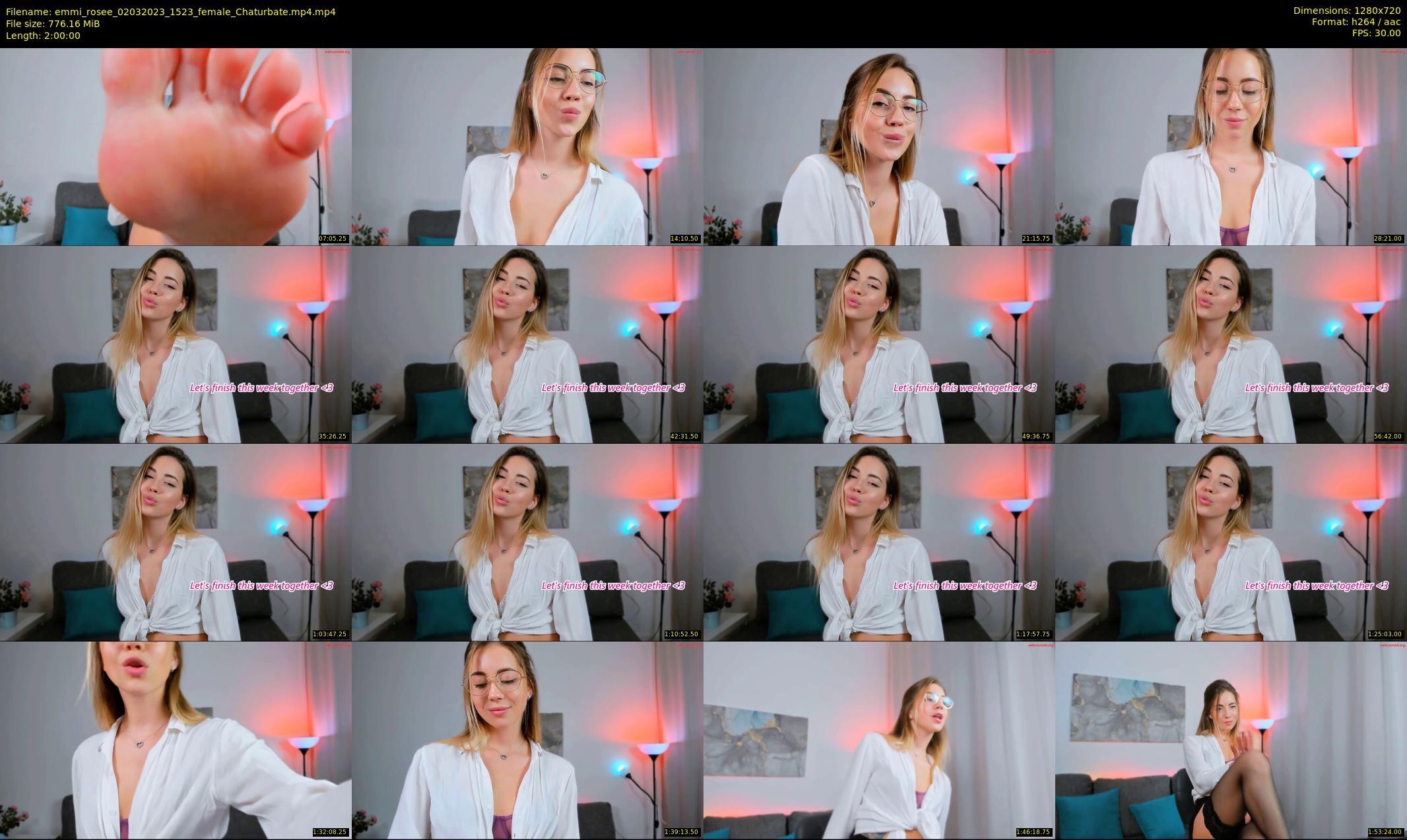 emmi_rosee — 120 minute Chaturbate female cam show recording, 720p, Mar 2, 2023