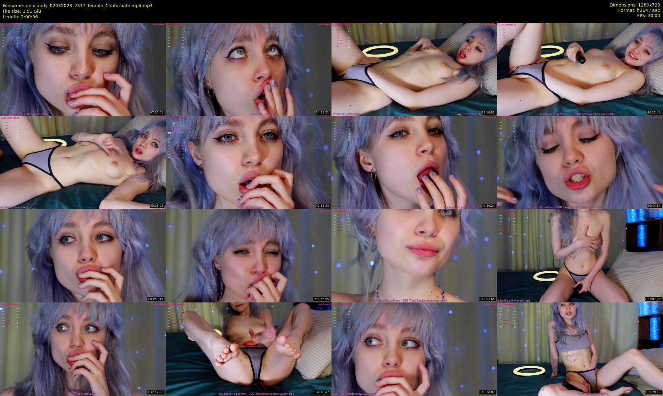 enncandy — 121 minute Chaturbate female cam show recording, 720p, Mar 2, 2023